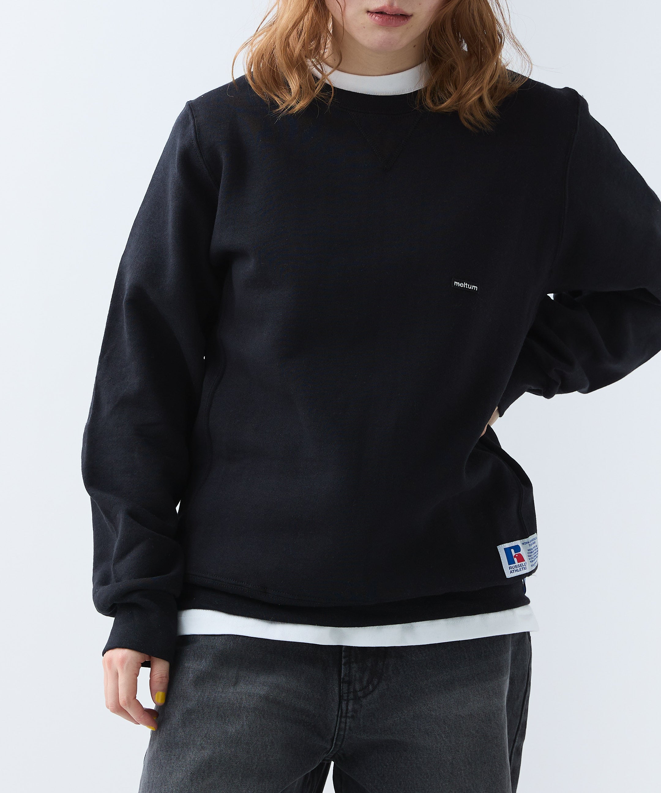 ×RUSSELL ATHLETIC STANDARD CREWNECK SWEAT [ASH]