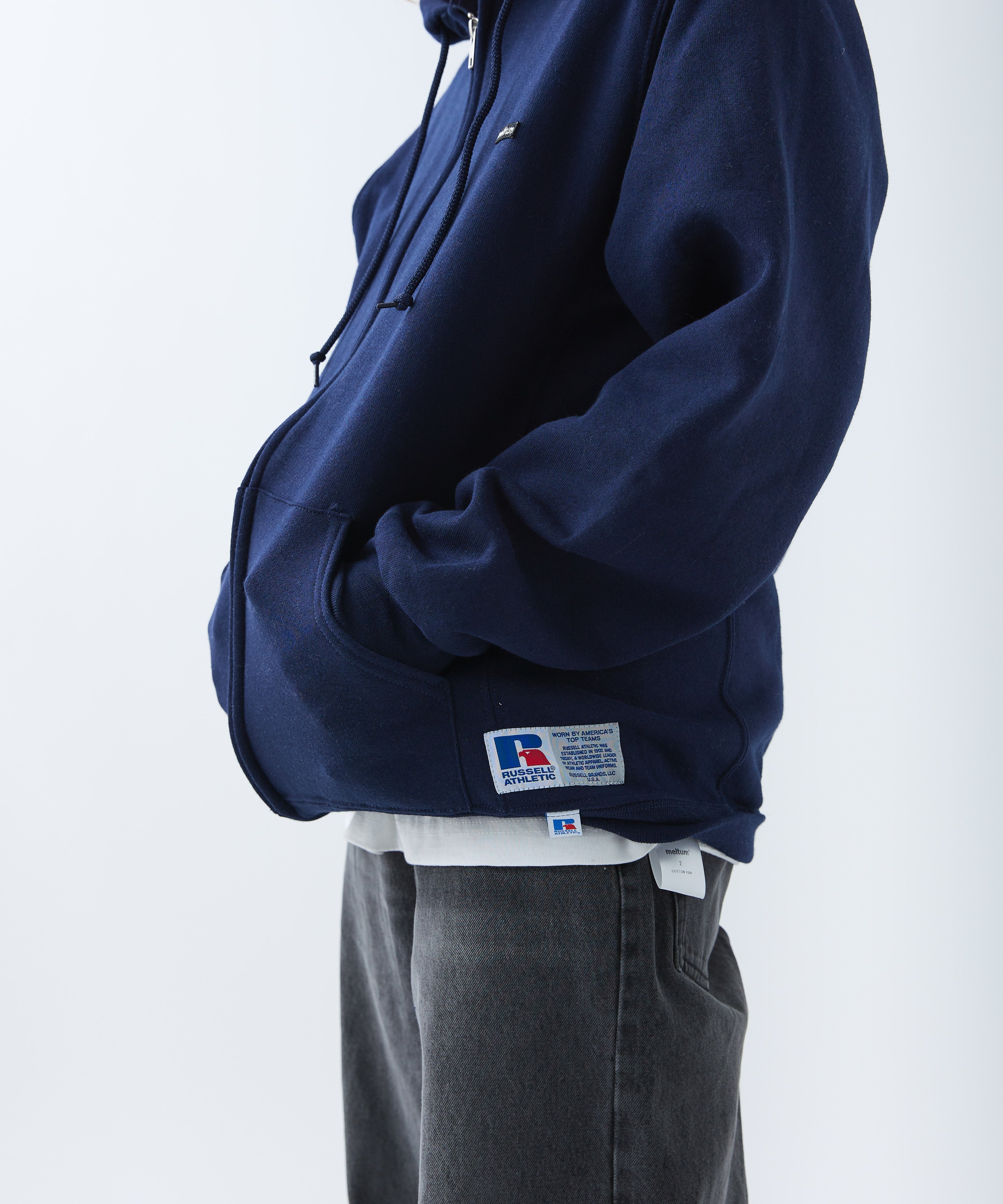 ×RUSSELL ATHLETIC STANDARD ZIP HOODIE