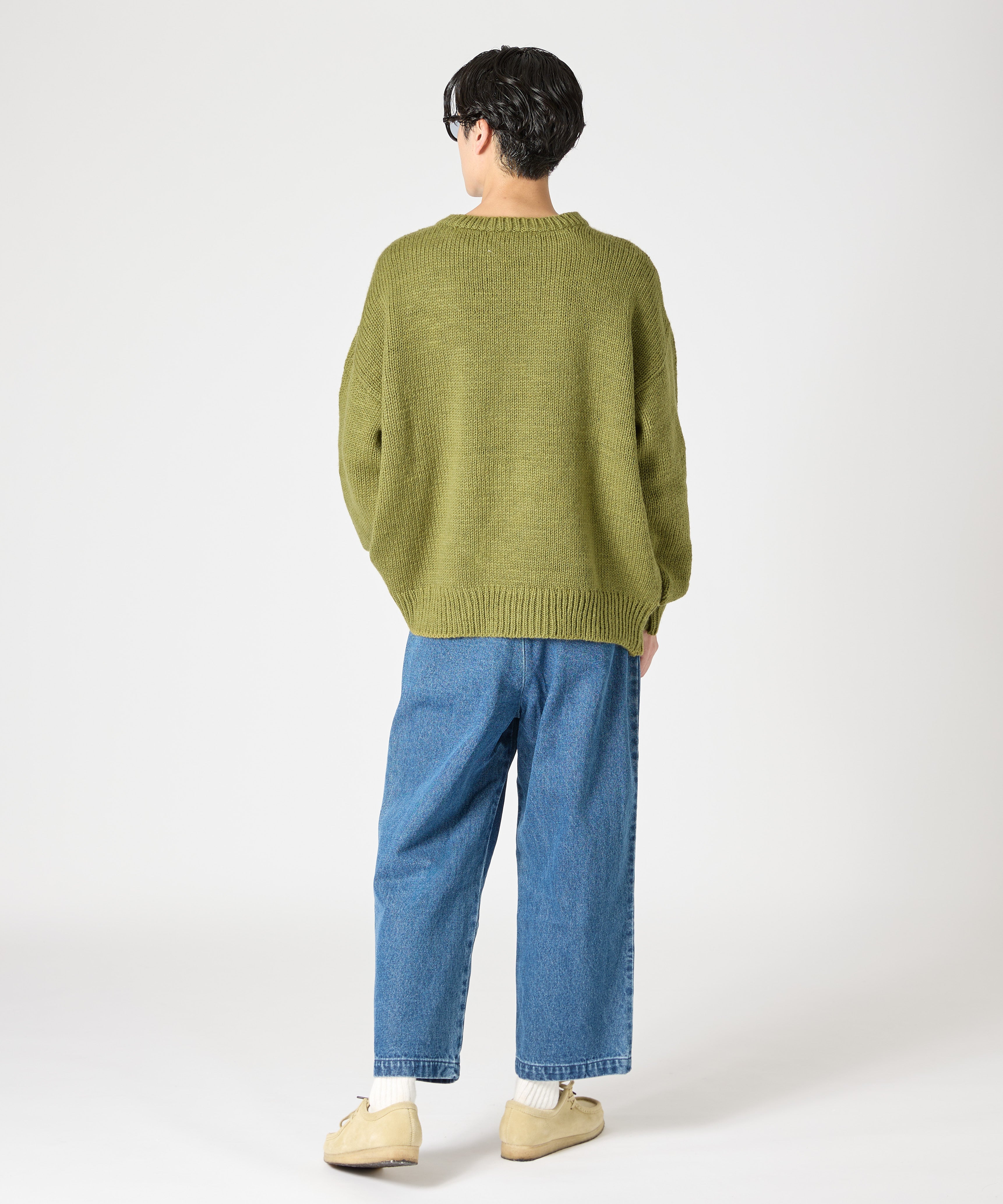 HAND KNIT (DINOSAUR) 【OLIVE】