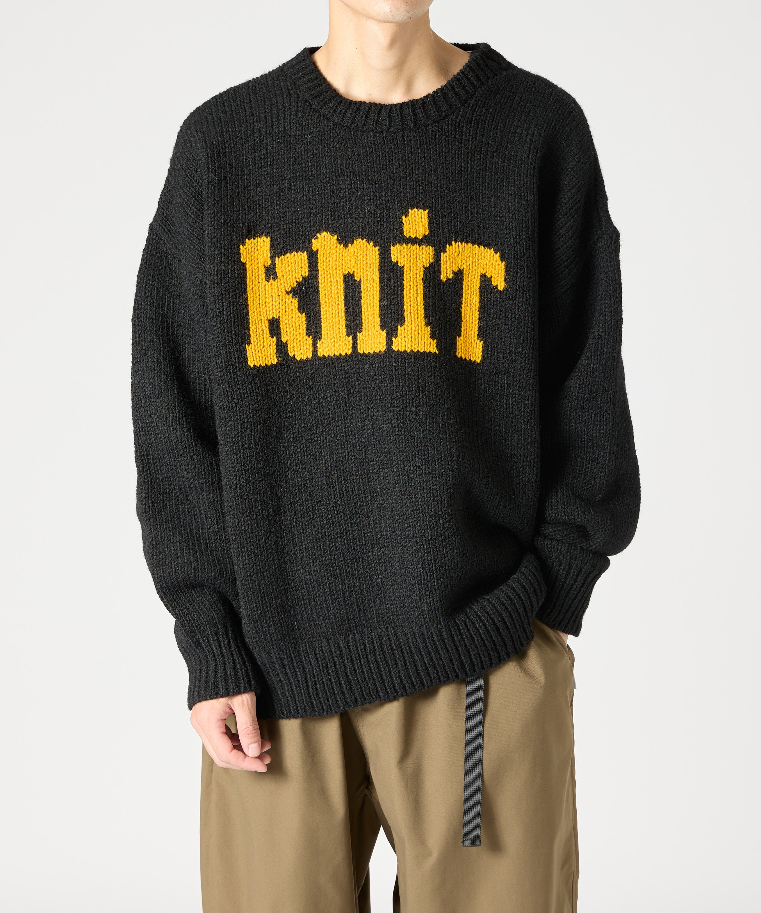 HAND KNIT (KNIT) 【BLACK】