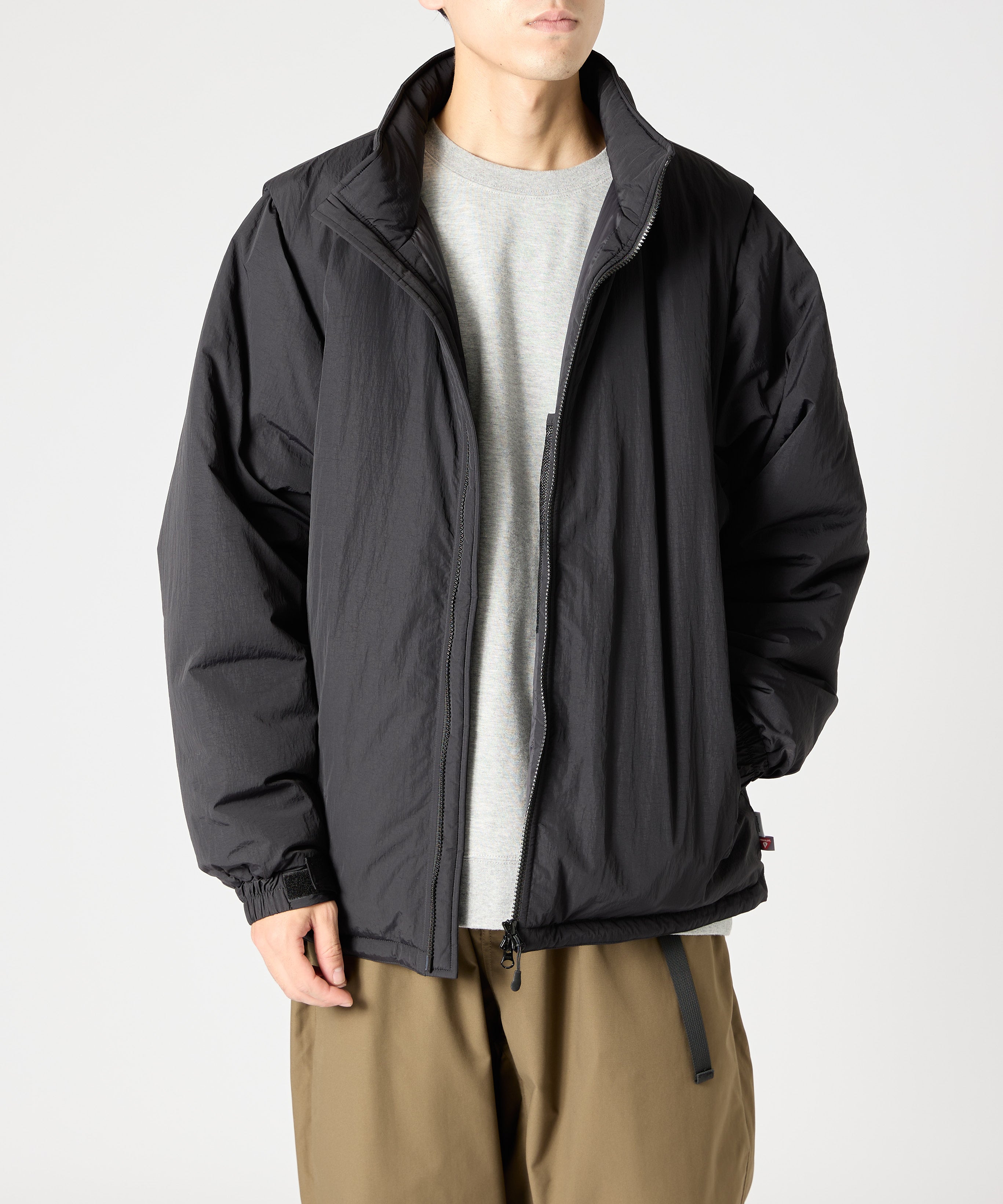 ［2024.11.08 FRI 18:00~ INSTOCK］×WILDTHINGS DETACHABLE PADDING BLOUSON【BLACK】