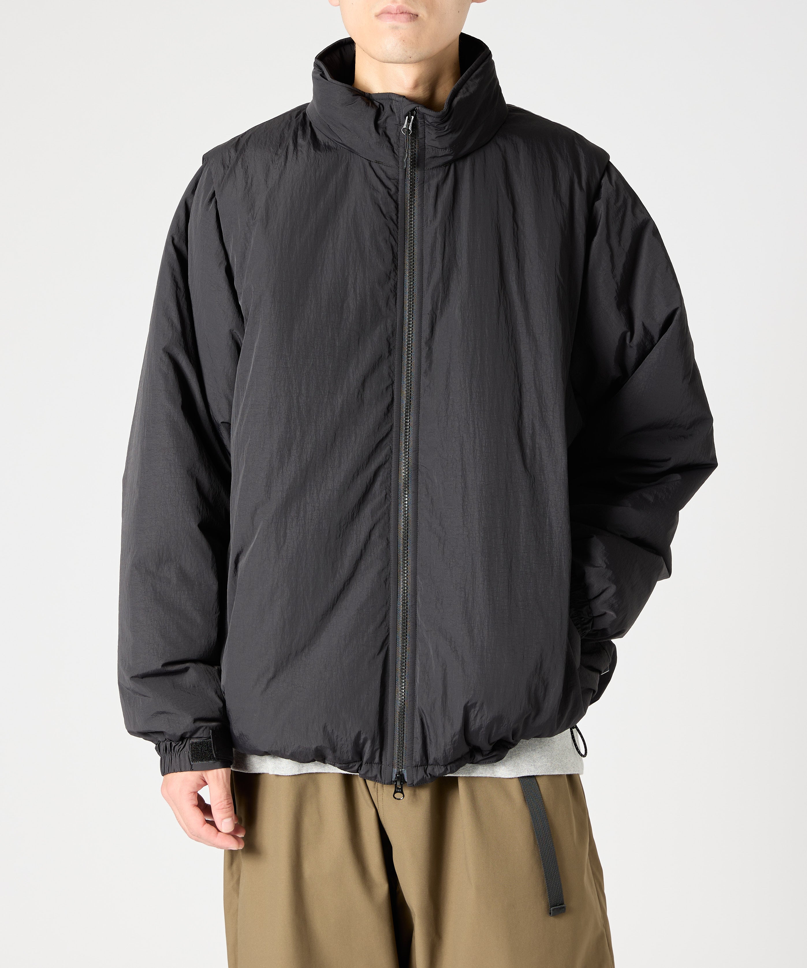 ［2024.11.08 FRI 18:00~ INSTOCK］×WILDTHINGS DETACHABLE PADDING BLOUSON【BLACK】