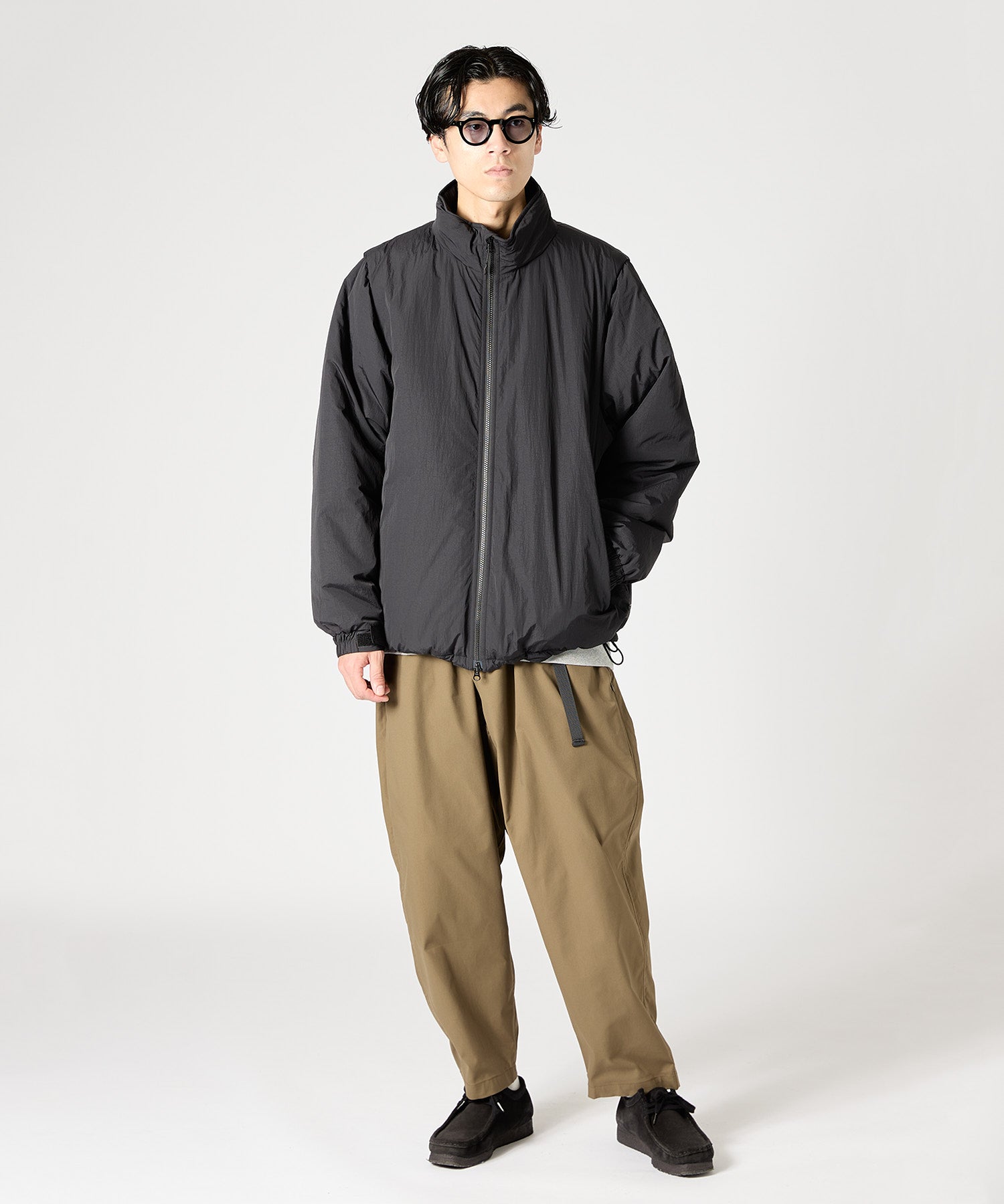 ［2024.11.08 FRI 18:00~ INSTOCK］×WILDTHINGS DETACHABLE PADDING BLOUSON【BLACK】