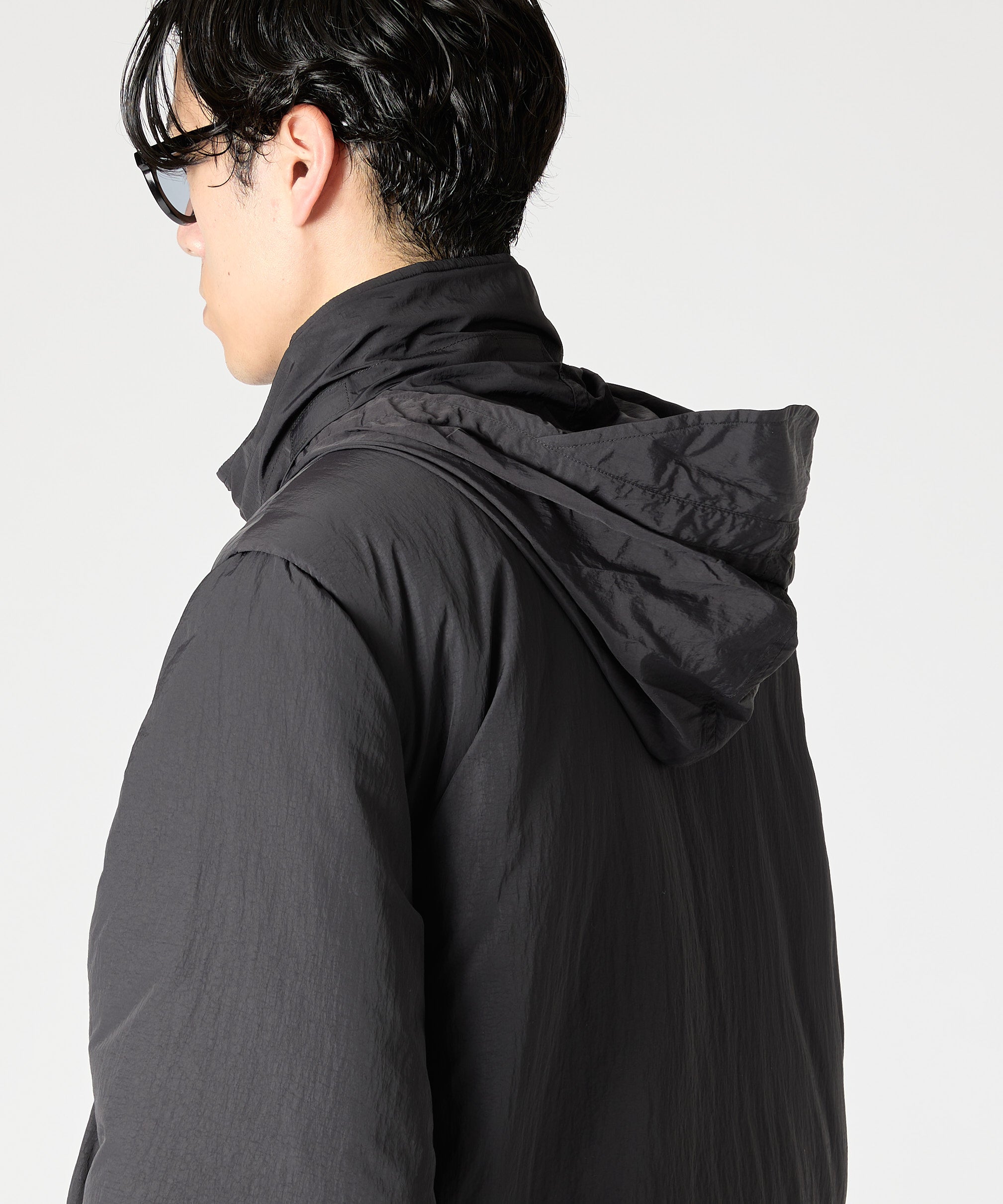 ［2024.11.08 FRI 18:00~ INSTOCK］×WILDTHINGS DETACHABLE PADDING BLOUSON【BLACK】