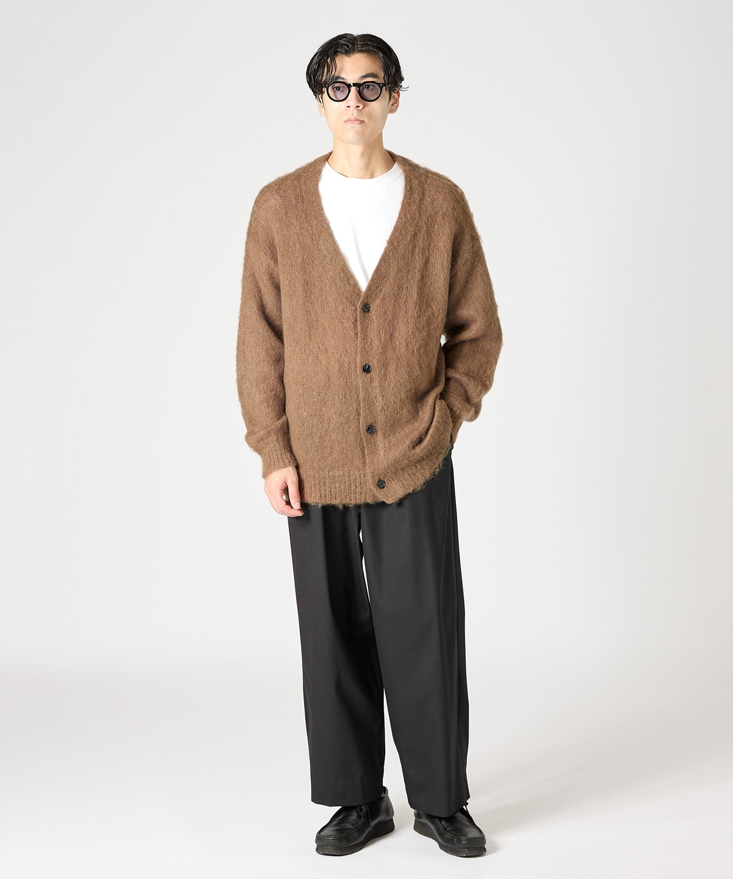 MOHAIR CARDIGAN【BROWN】