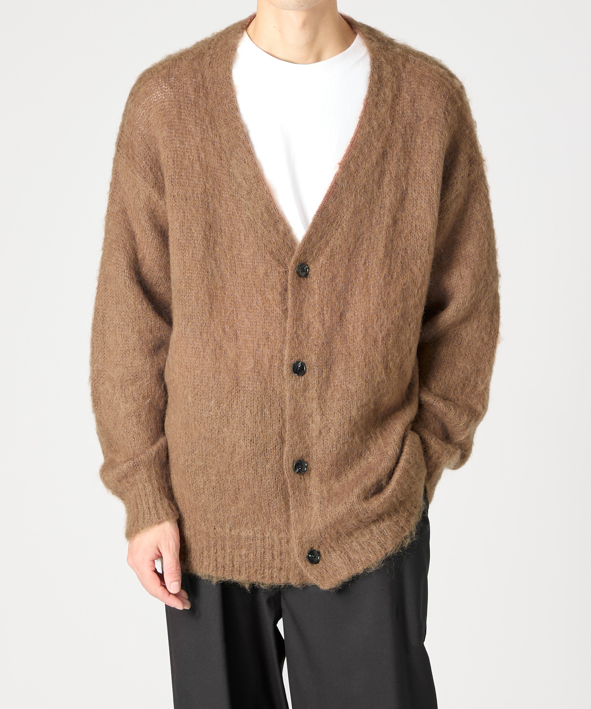 MOHAIR CARDIGAN【BROWN】