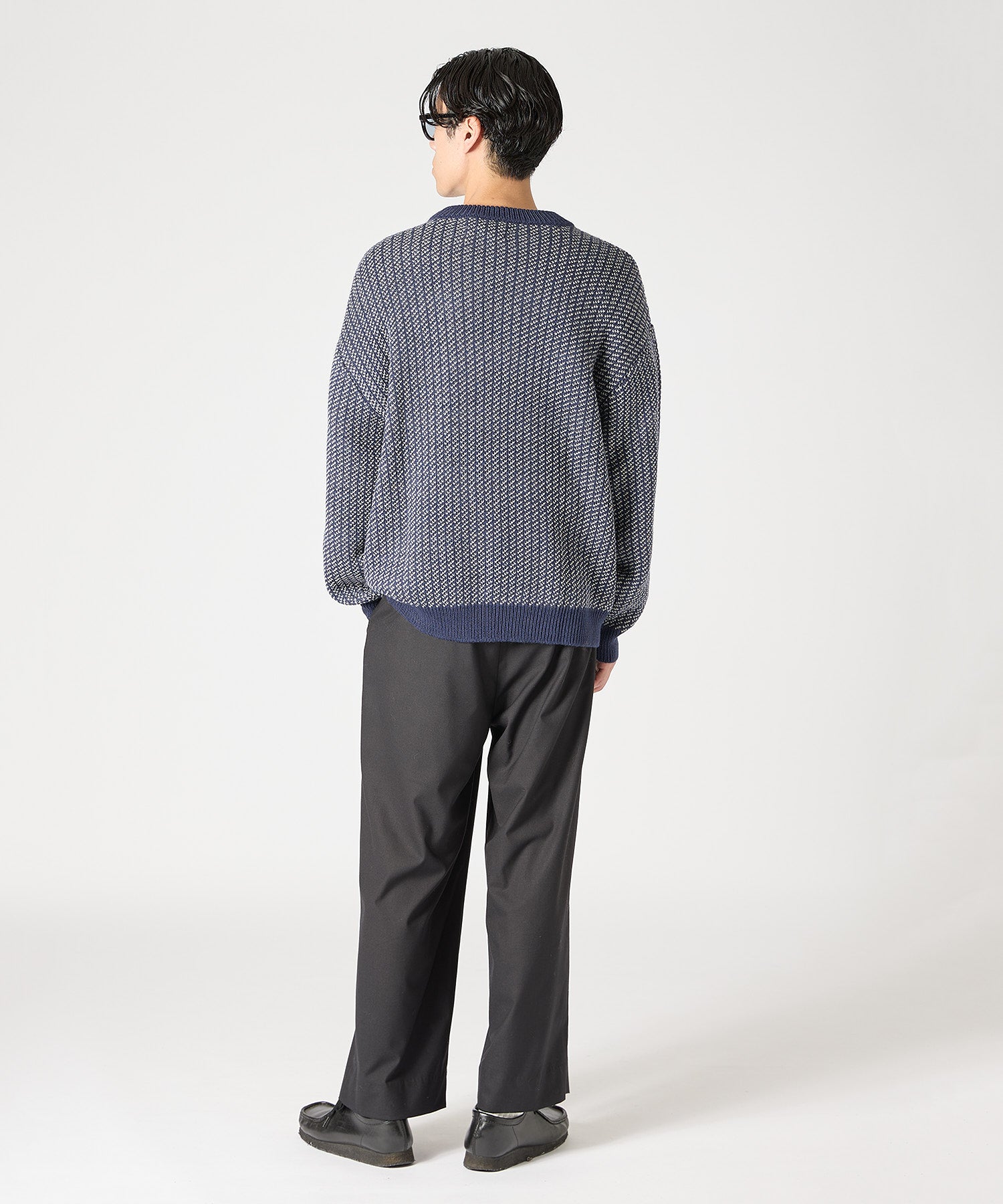 BIRDSEYE KNIT【NAVY】