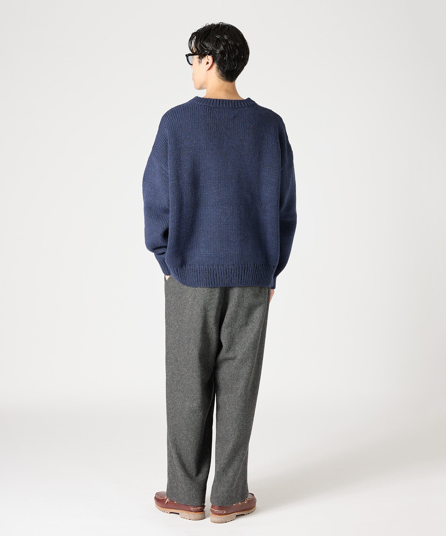 HAND KNIT (KNIT) 【NAVY】