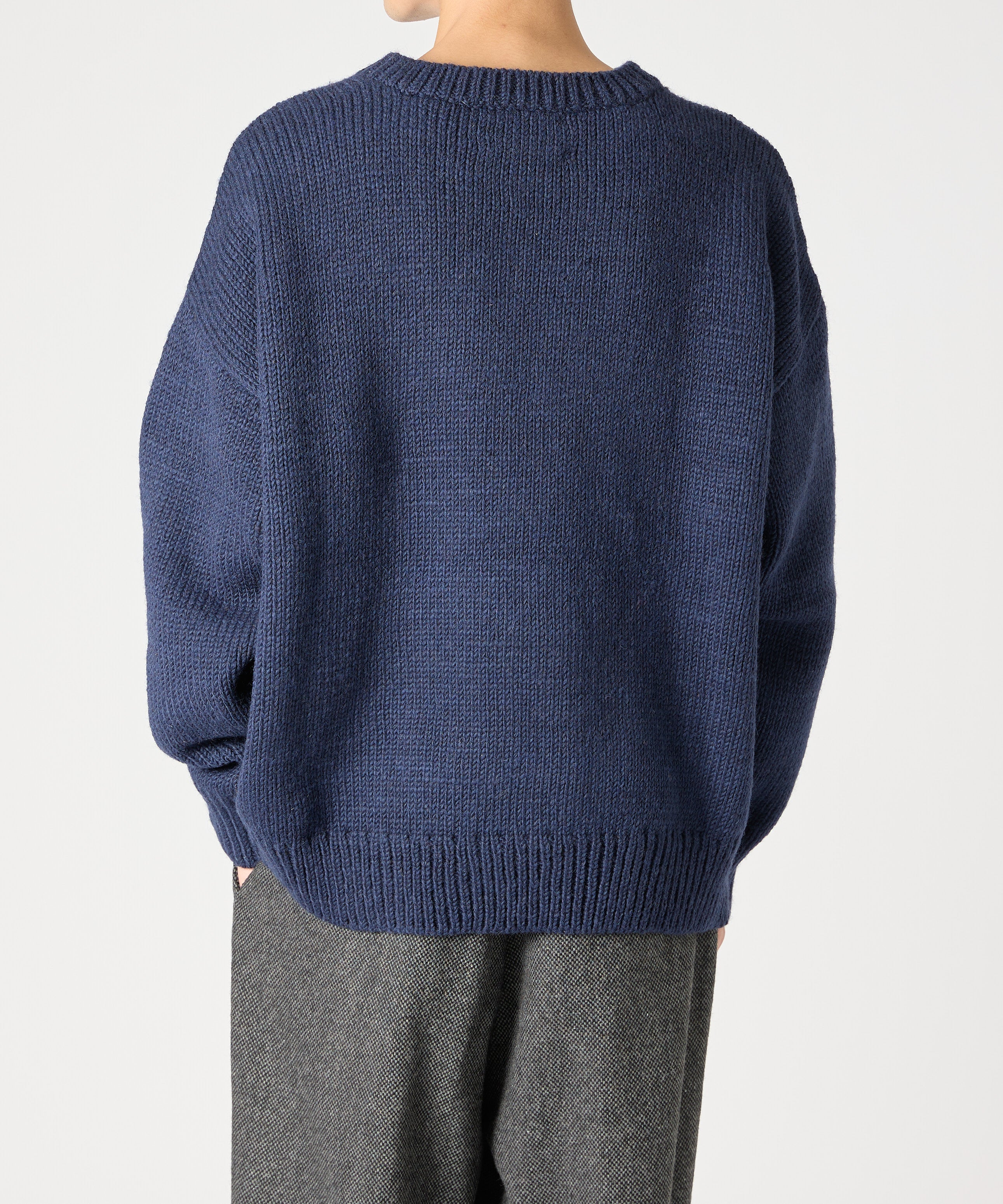 HAND KNIT (KNIT) 【NAVY】