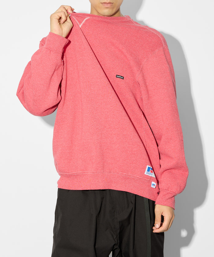 ×RUSSELL ATHLETIC STANDARD CREWNECK SWEAT OVERDYE