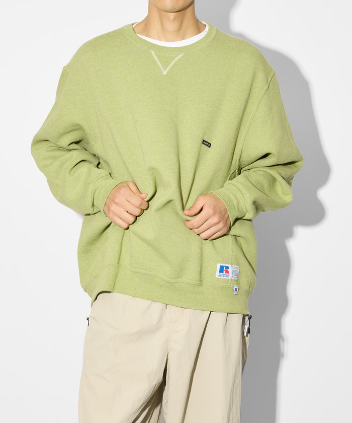 ×RUSSELL ATHLETIC STANDARD CREWNECK SWEAT OVERDYE