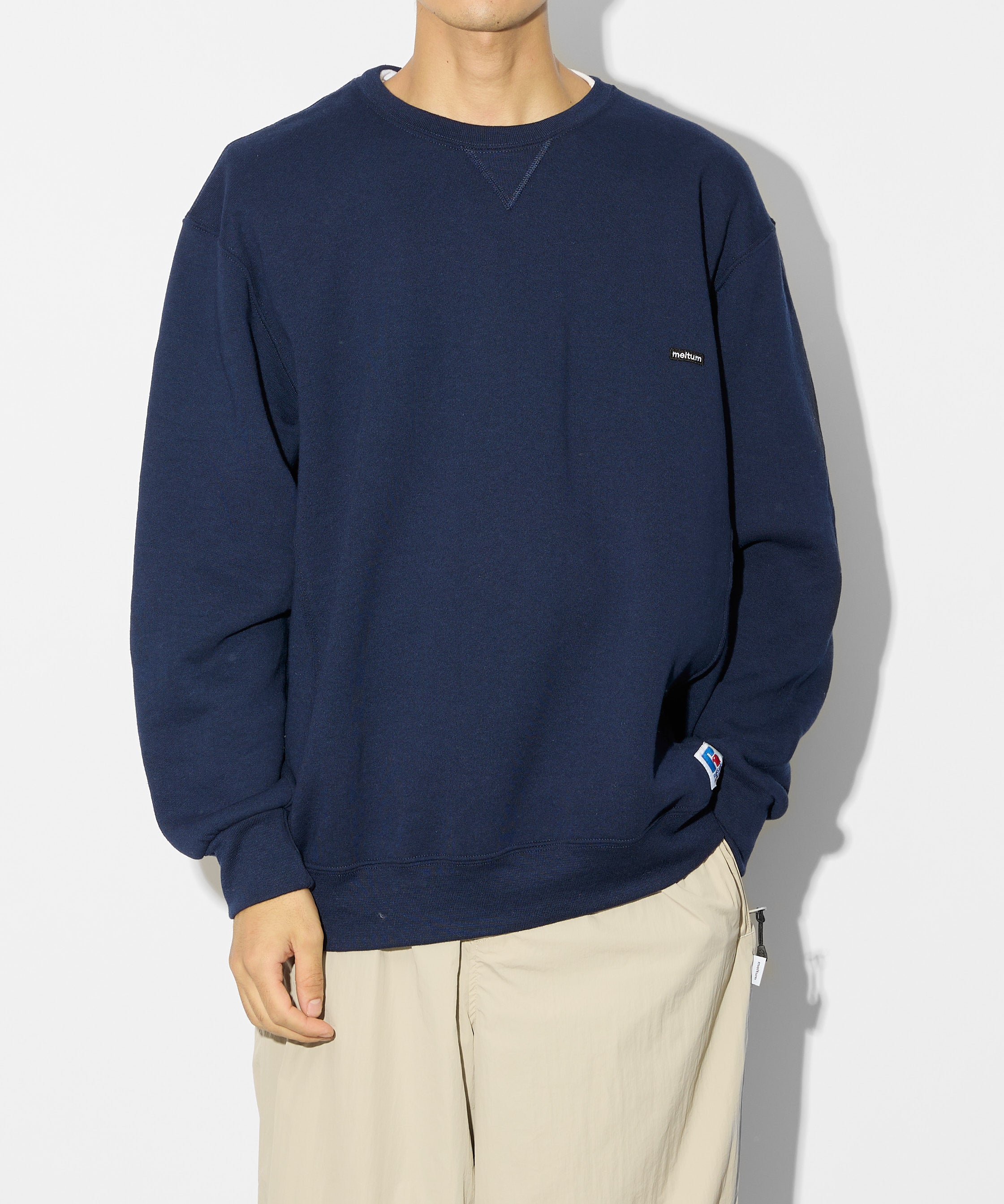 ×RUSSELL ATHLETIC STANDARD CREWNECK SWEAT【NAVY】