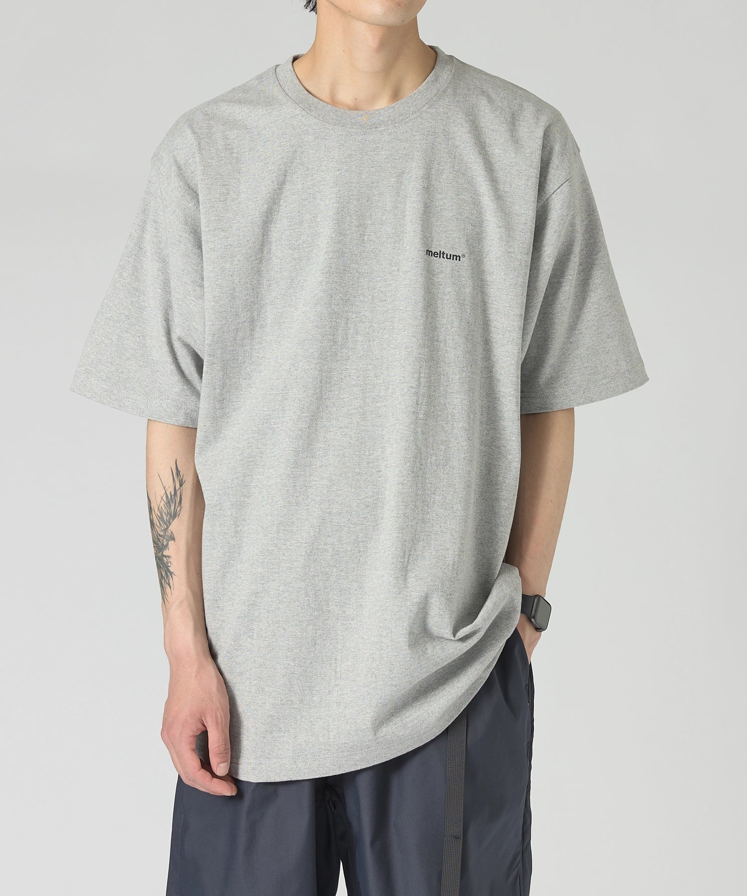 SOUVENIR TEE S/S【GREY】