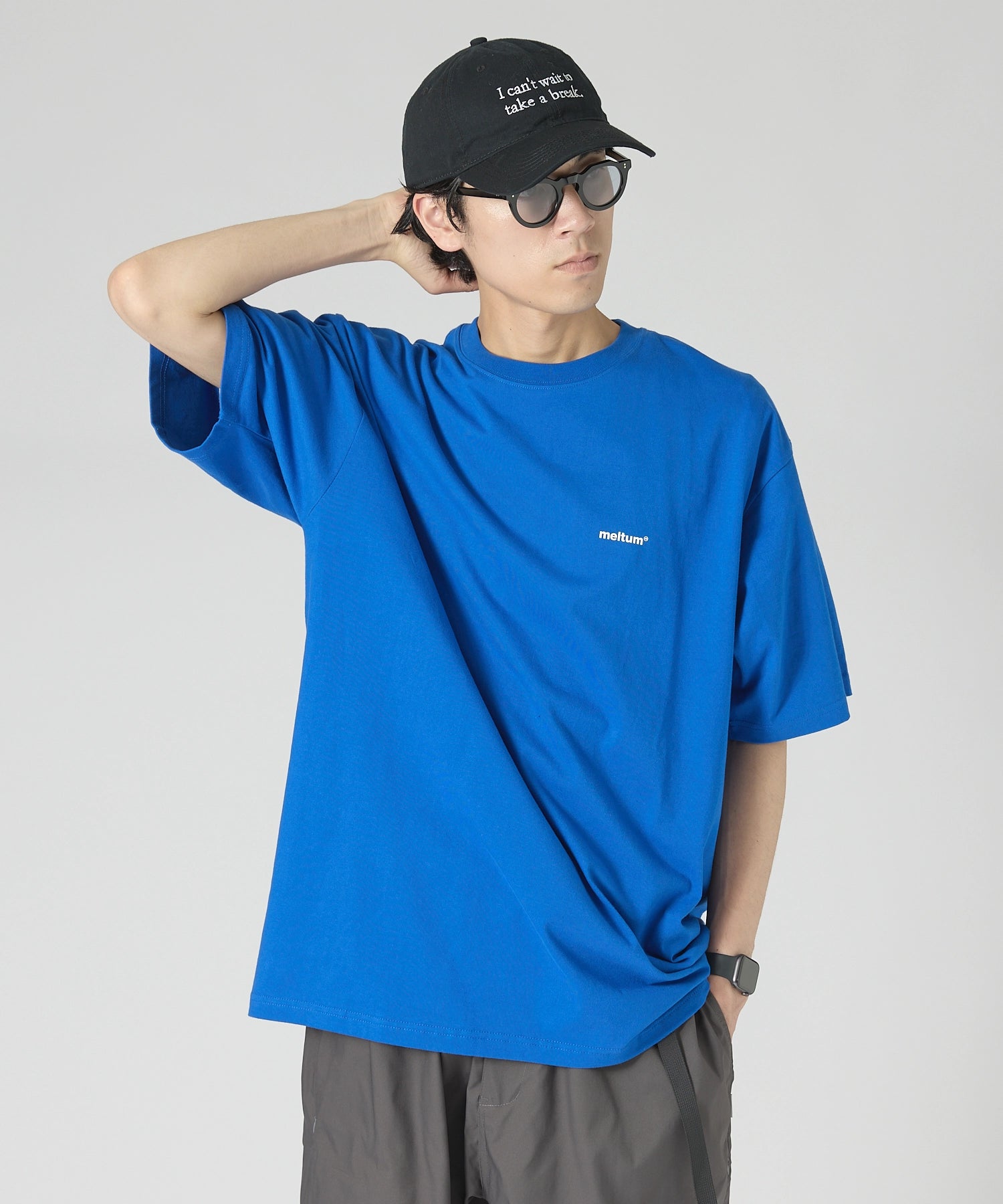 SOUVENIR TEE S/S【BLUE】