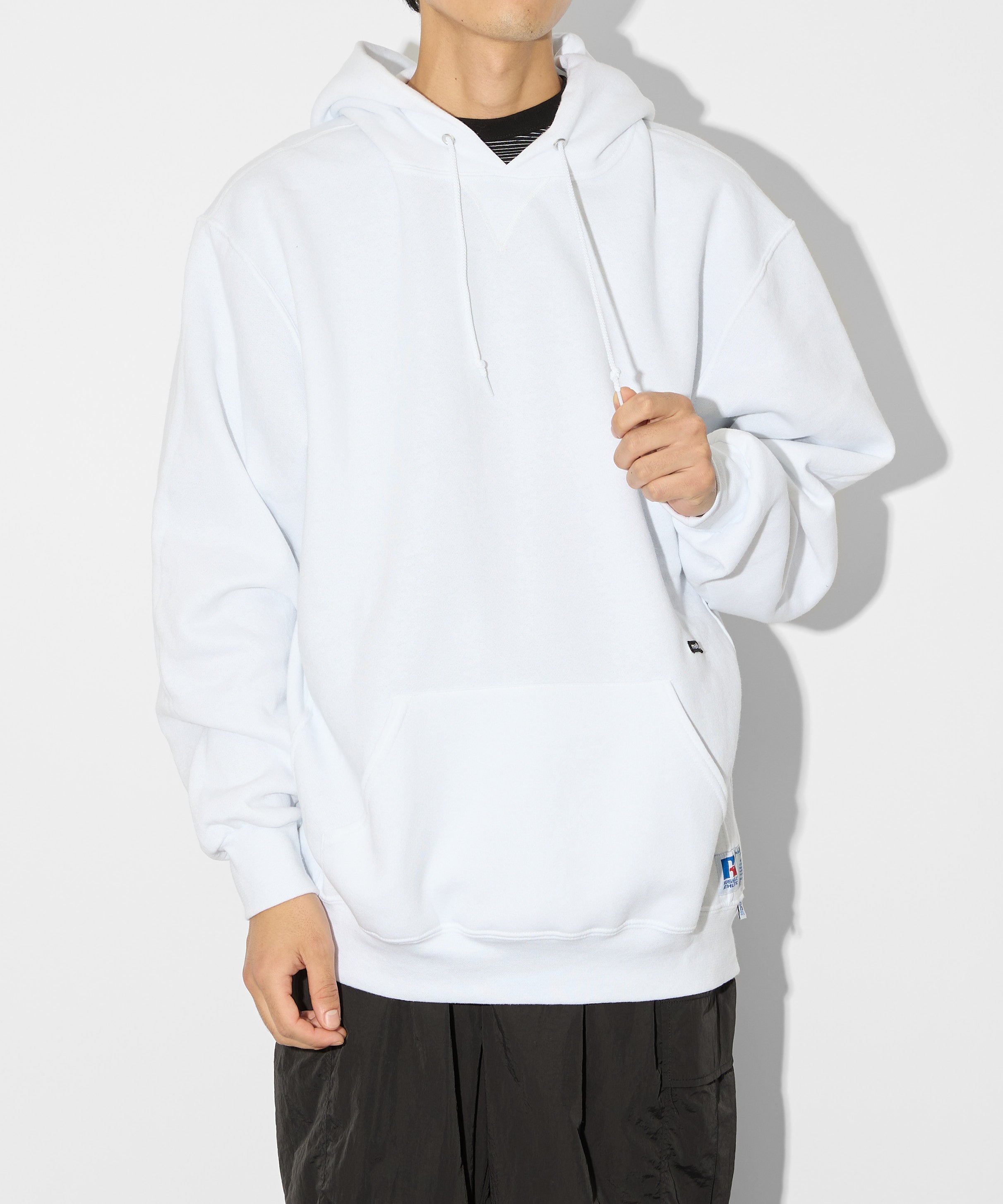 ×RUSSELL ATHLETIC STANDARD SWEAT HOODIE [WHITE]