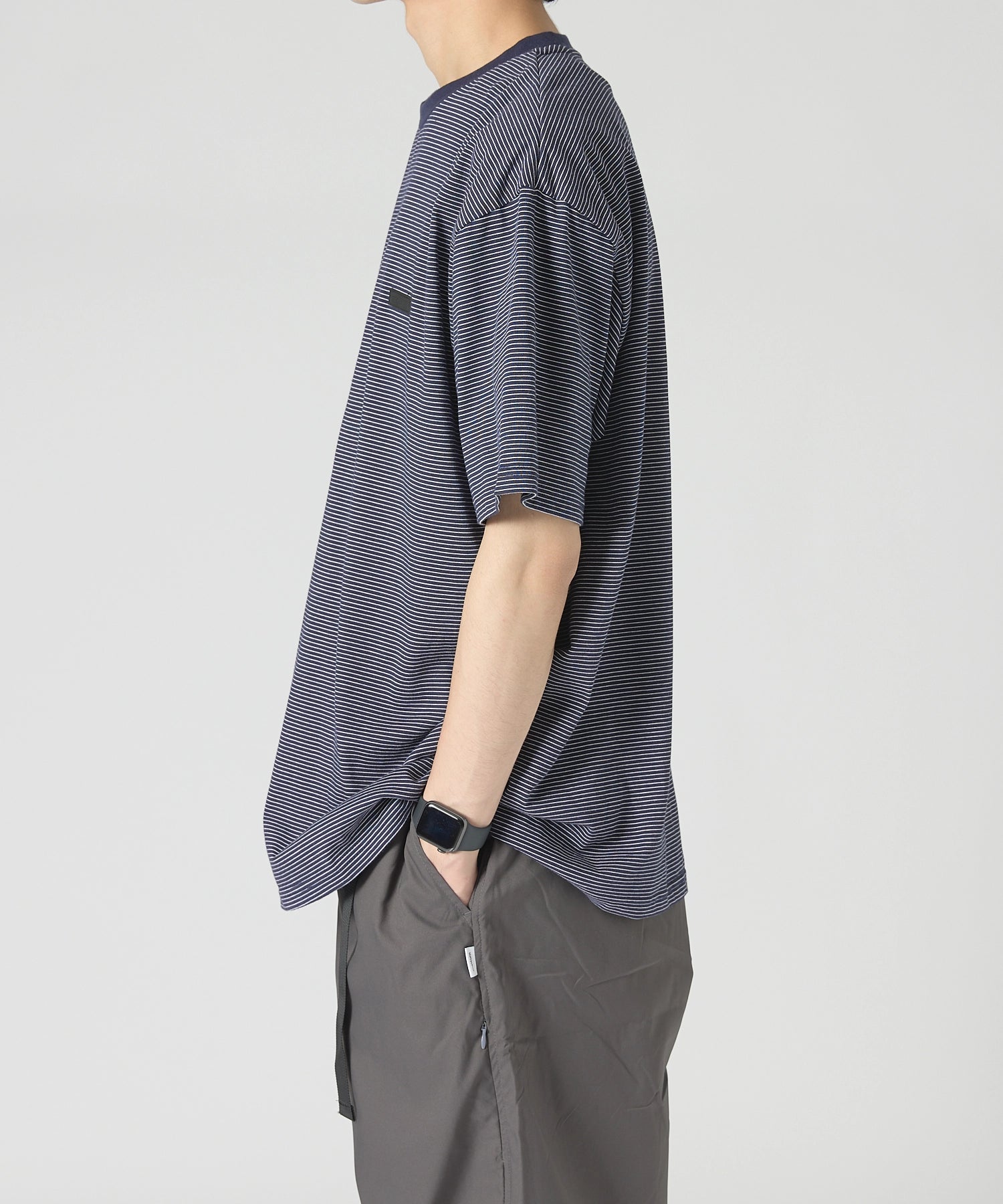 BORDER S/S T-SHIRT【NAVY】