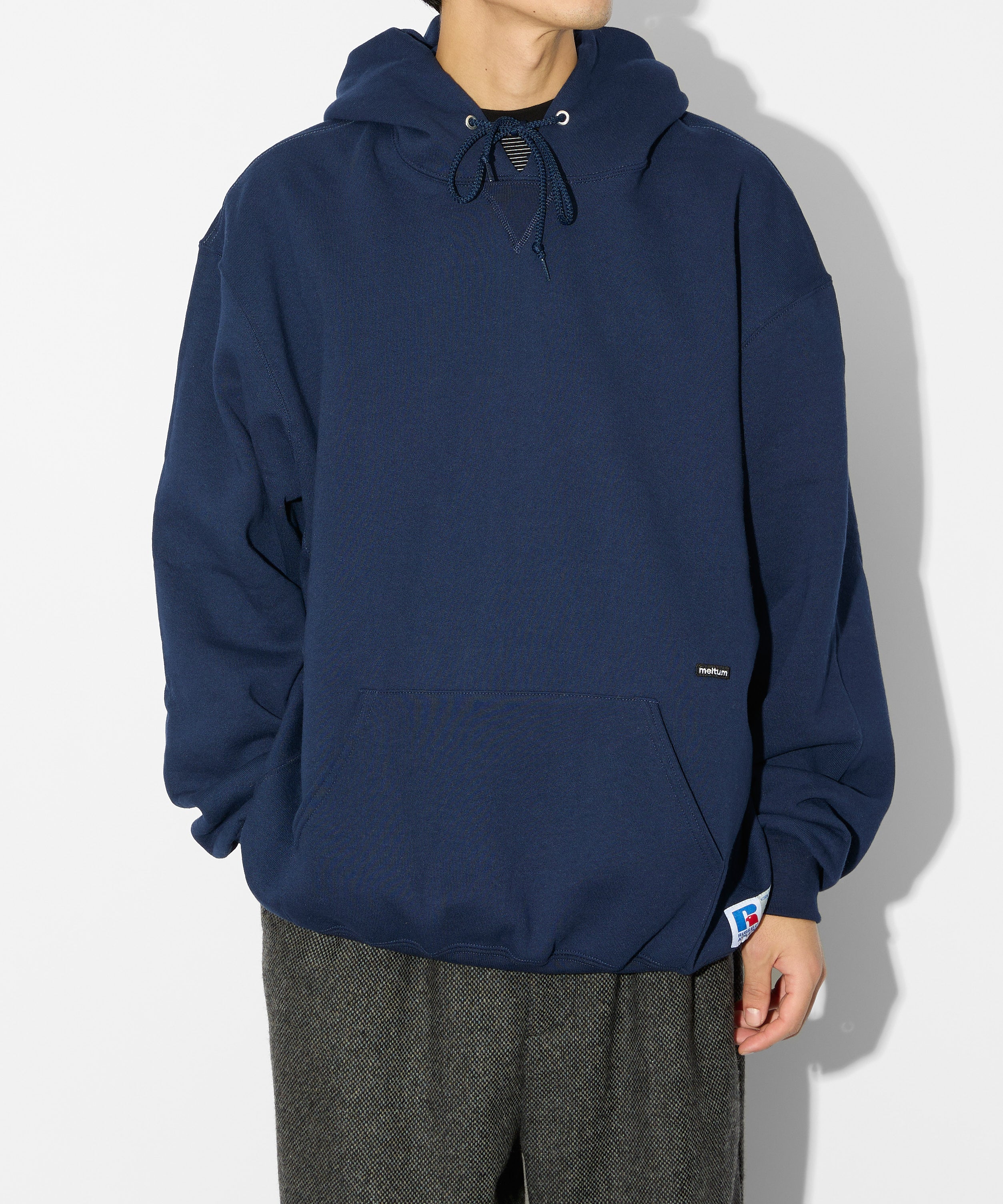 ×RUSSELL ATHLETIC STANDARD SWEAT HOODIE [NAVY]