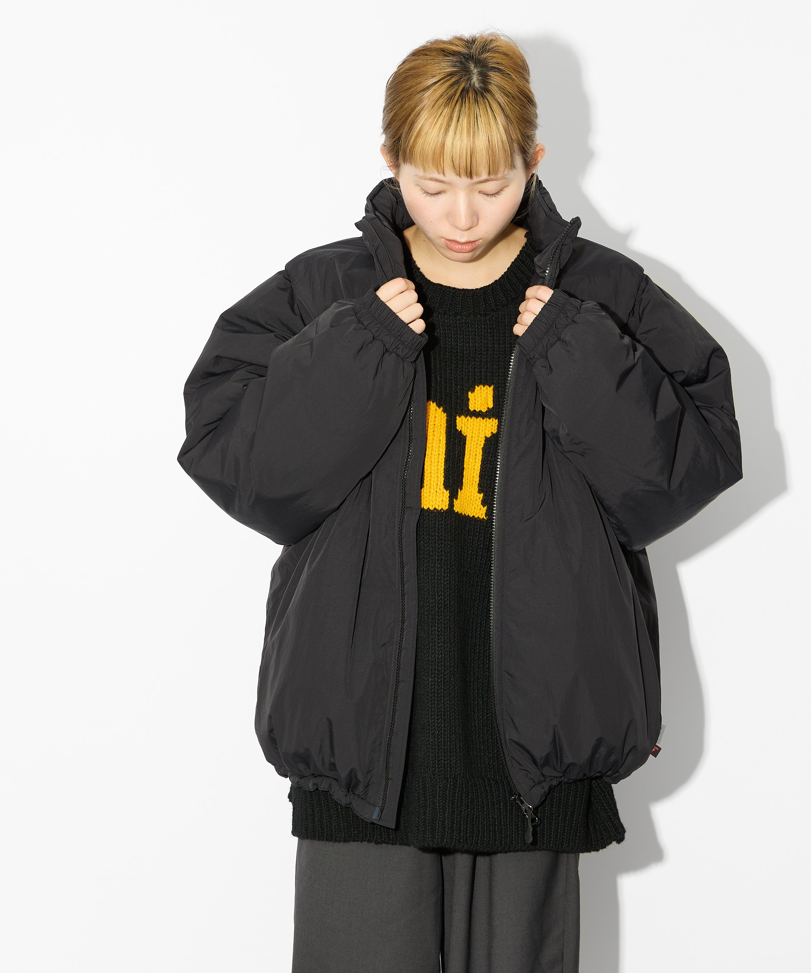 ［2024.11.08 FRI 18:00~ INSTOCK］×WILDTHINGS DETACHABLE PADDING BLOUSON【BLACK】