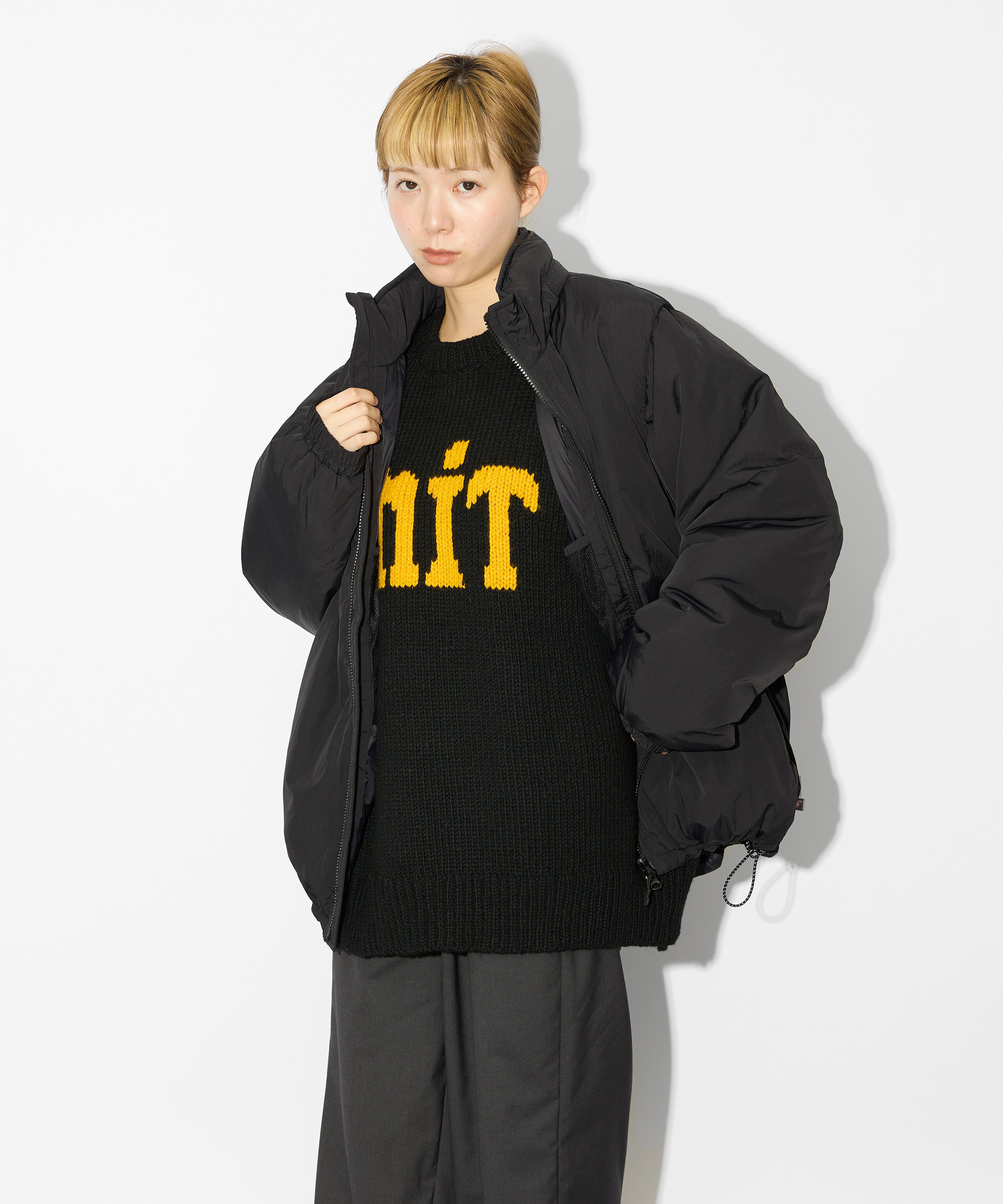 ［2024.11.08 FRI 18:00~ INSTOCK］×WILDTHINGS DETACHABLE PADDING BLOUSON【BLACK】