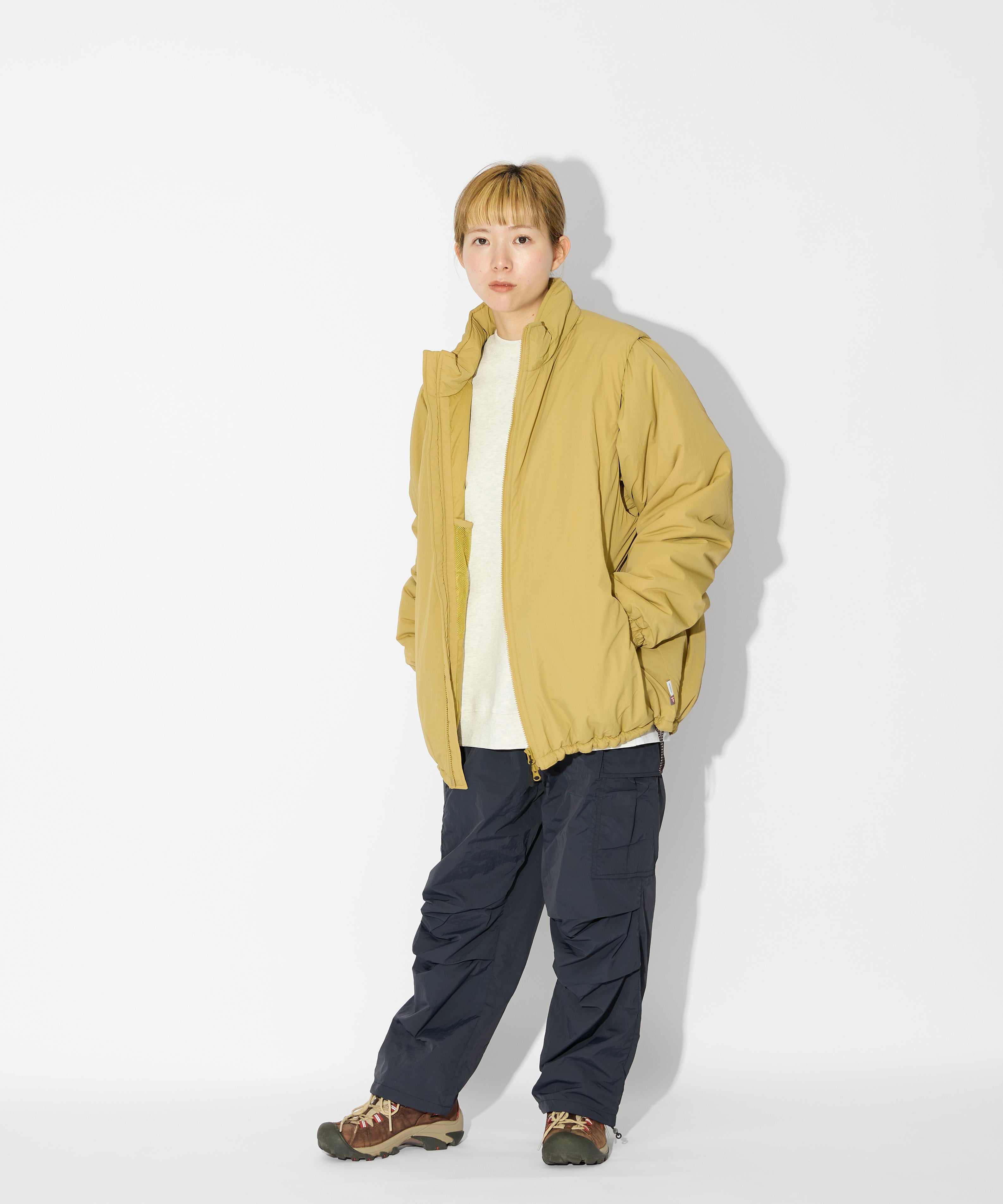 ［2024.11.08 FRI 18:00~ INSTOCK］×WILDTHINGS DETACHABLE PADDING BLOUSON【KHAKI】