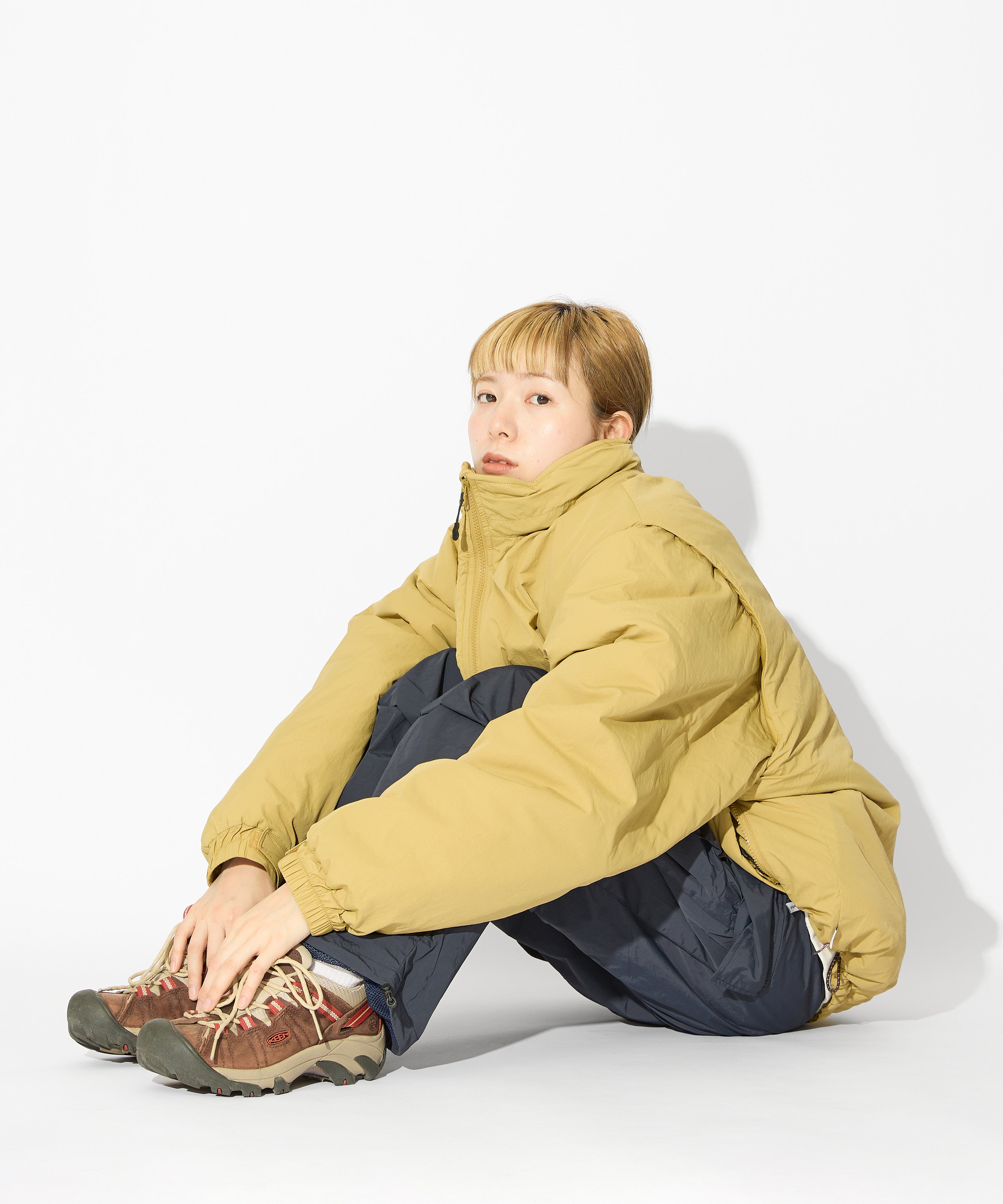 ［2024.11.08 FRI 18:00~ INSTOCK］×WILDTHINGS DETACHABLE PADDING BLOUSON【KHAKI】