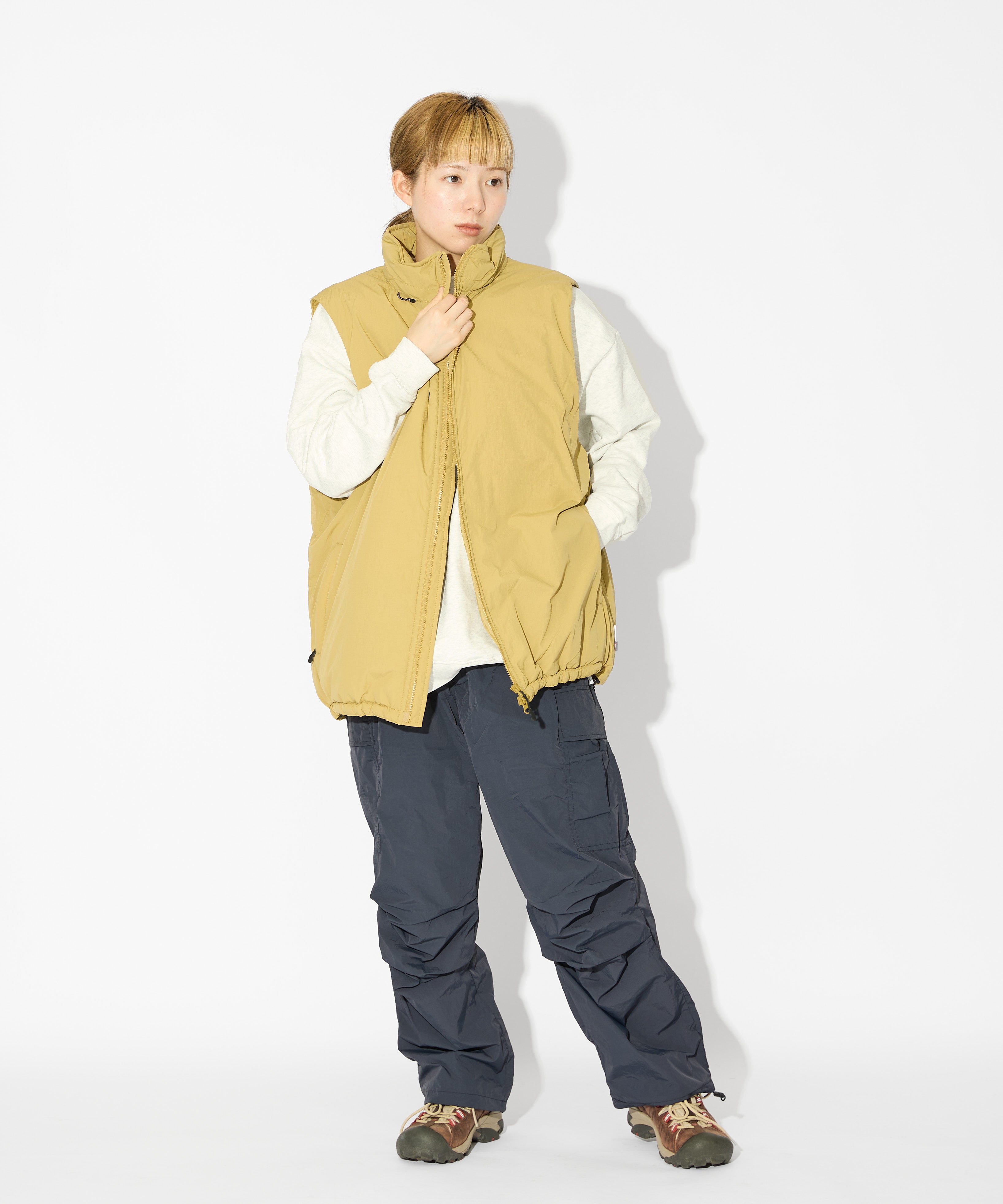 ［2024.11.08 FRI 18:00~ INSTOCK］×WILDTHINGS DETACHABLE PADDING BLOUSON【KHAKI】