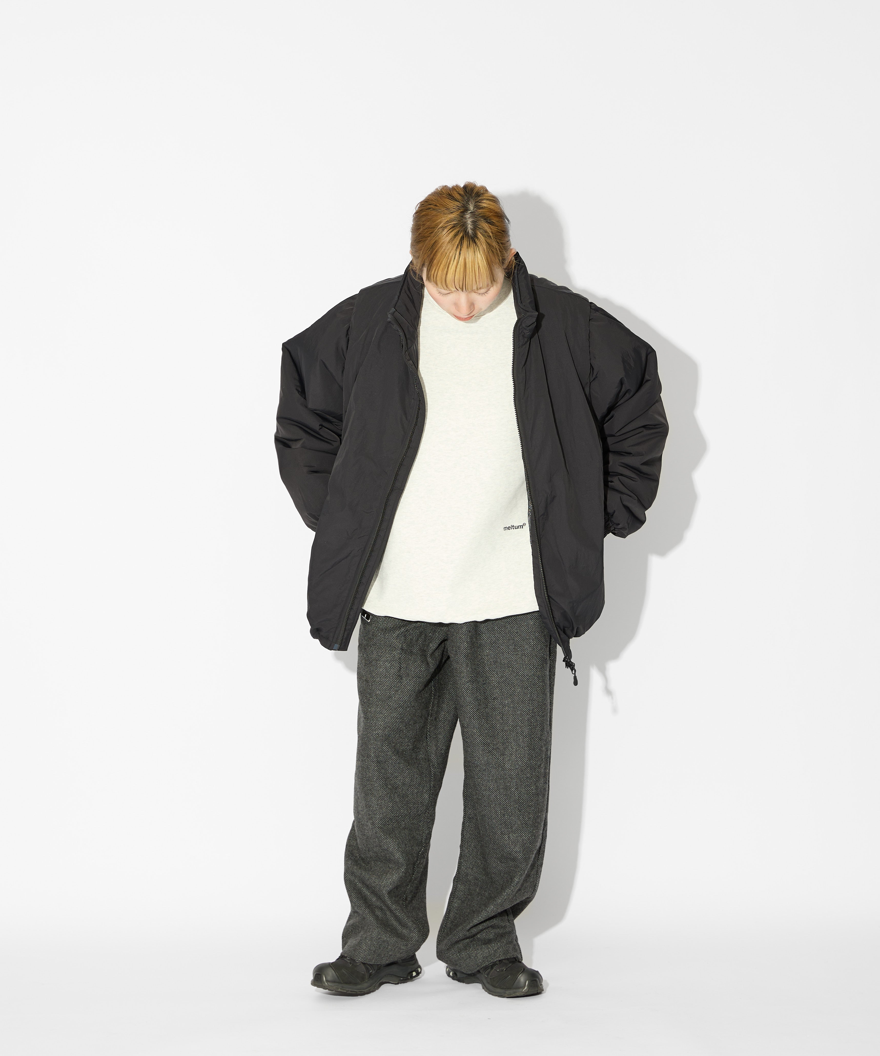 US COTTON HEAVEY SWEAT CREW【ASH】