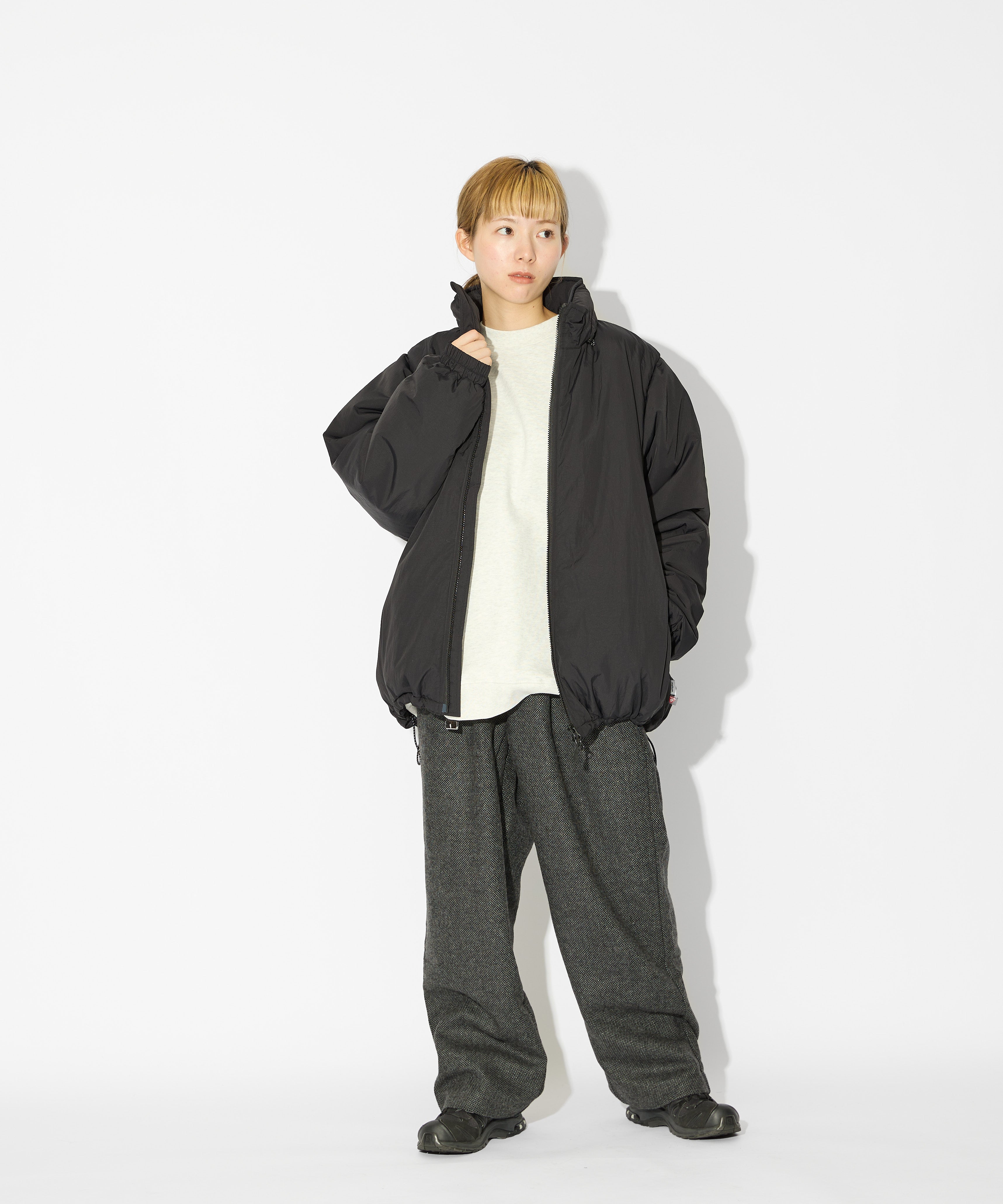 ［2024.11.08 FRI 18:00~ INSTOCK］×WILDTHINGS DETACHABLE PADDING BLOUSON【BLACK】