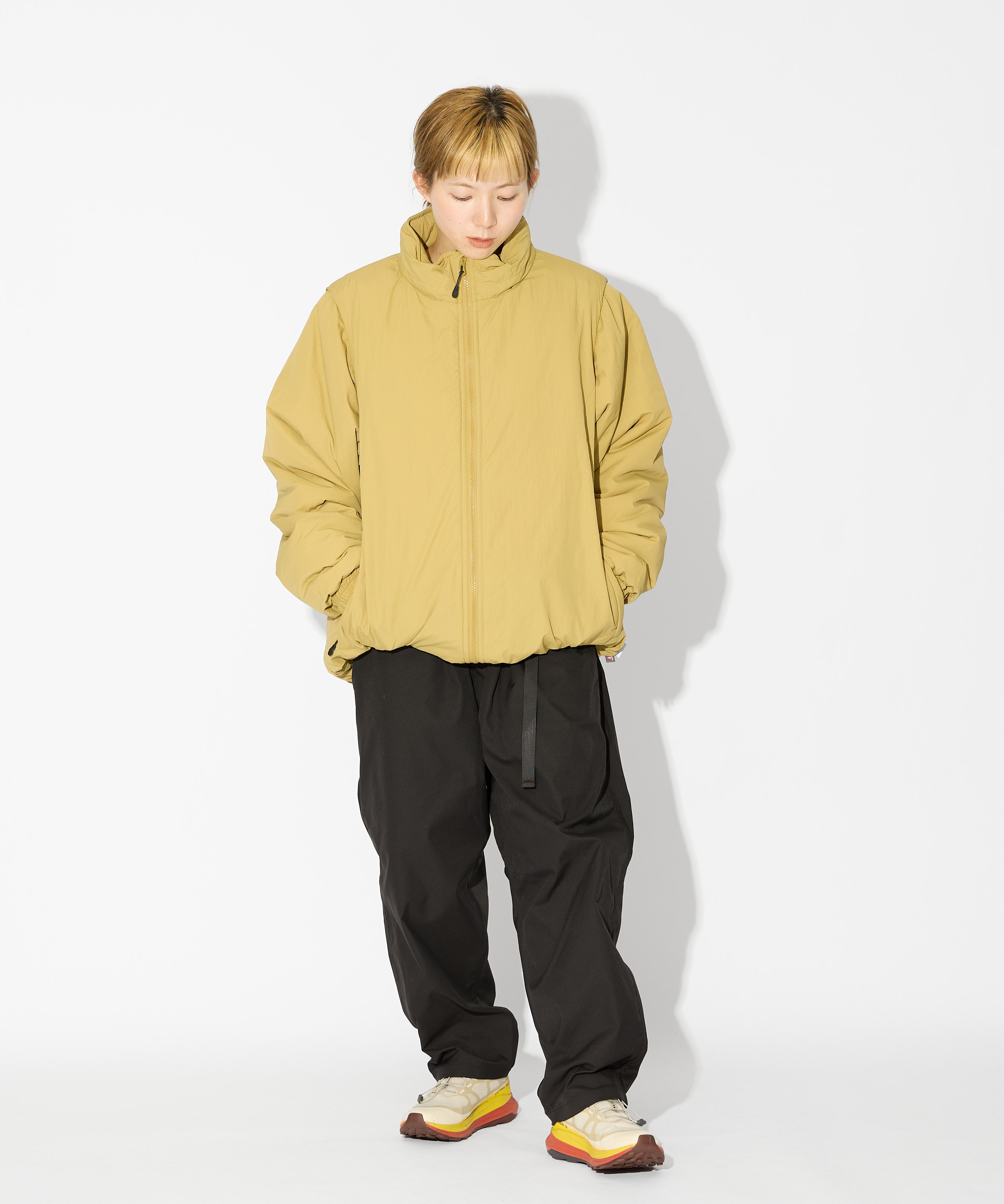 ［2024.11.08 FRI 18:00~ INSTOCK］×WILDTHINGS DETACHABLE PADDING BLOUSON【KHAKI】