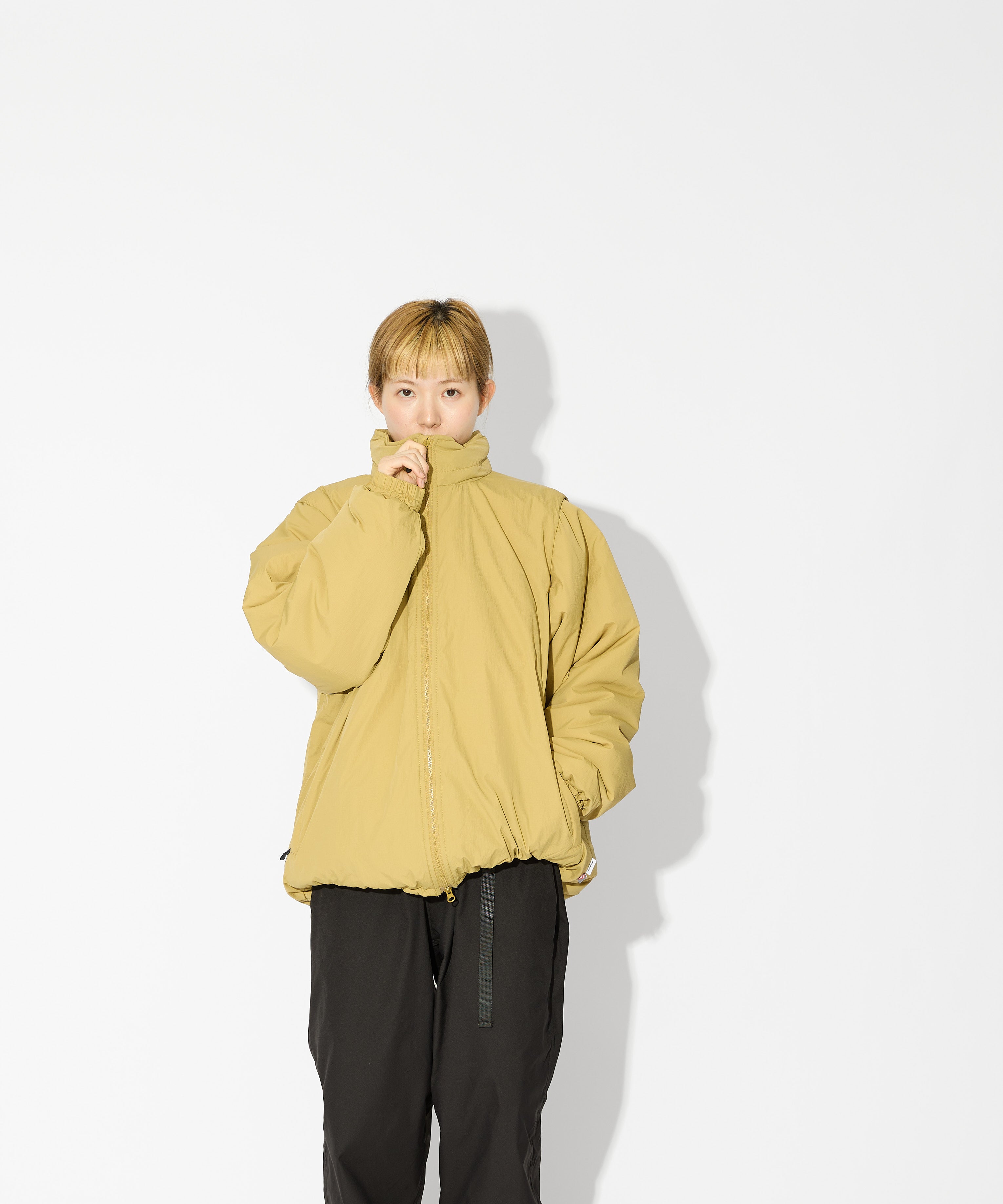 ［2024.11.08 FRI 18:00~ INSTOCK］×WILDTHINGS DETACHABLE PADDING BLOUSON【KHAKI】