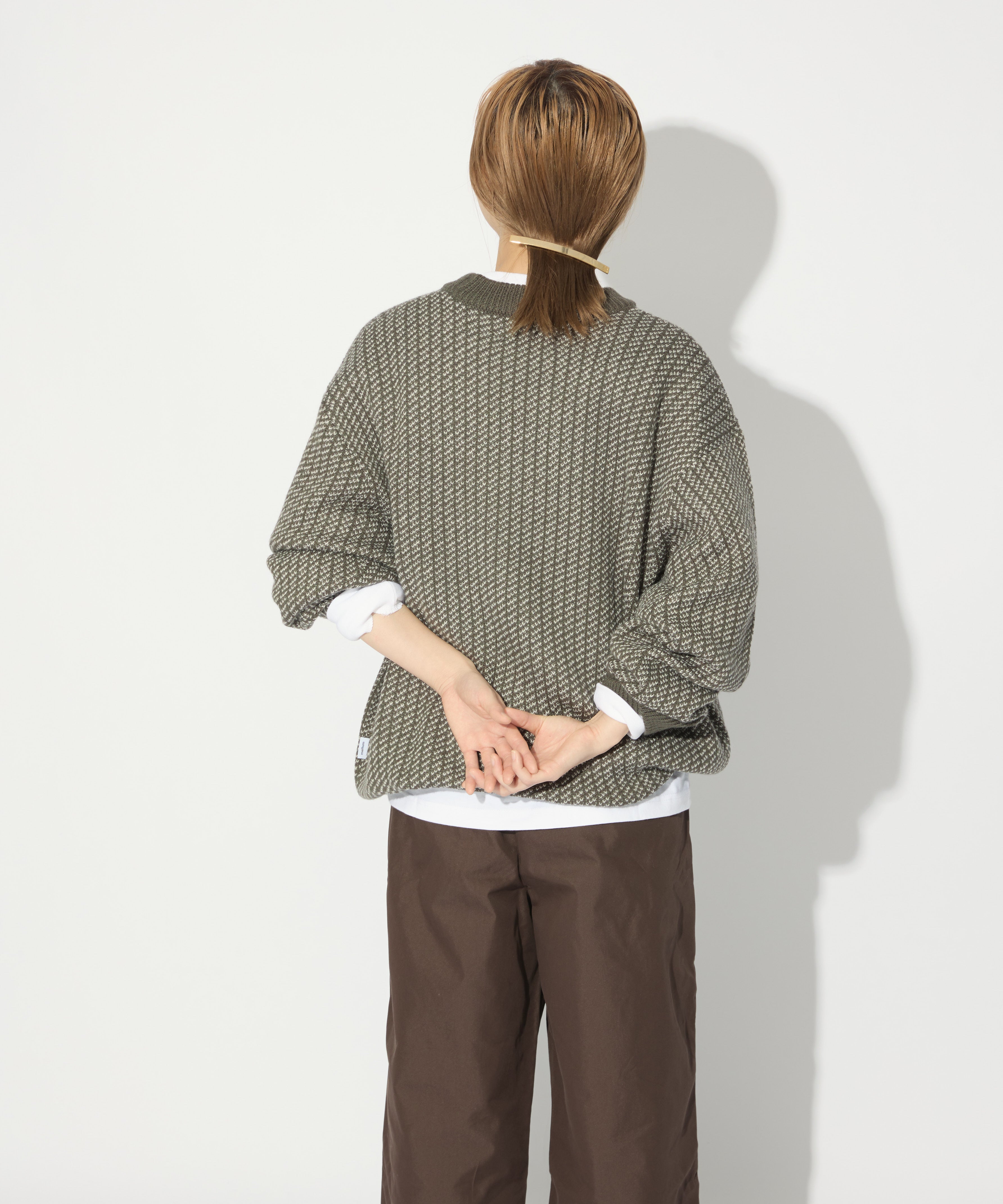 BIRDSEYE KNIT【GREEN】