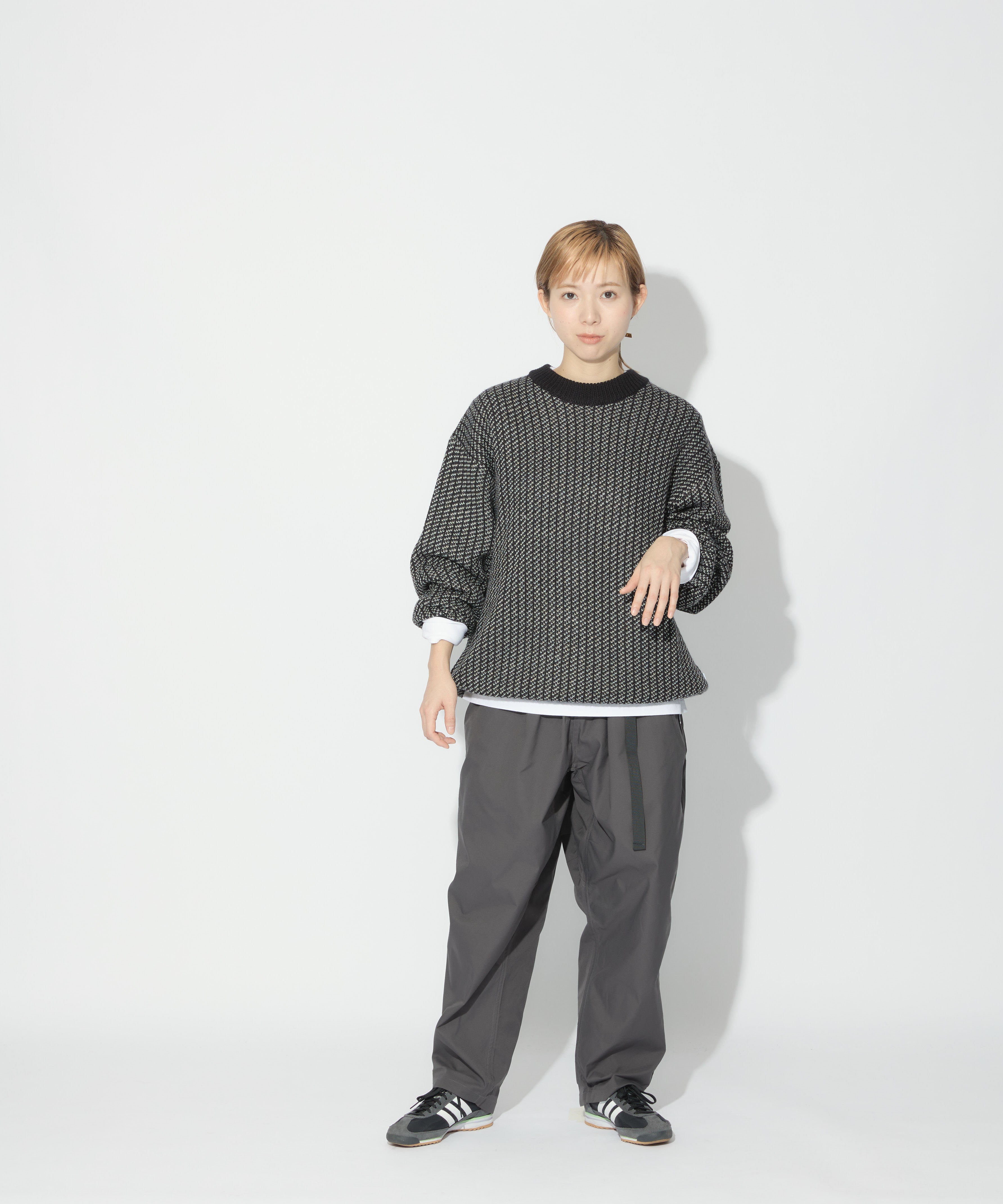 BIRDSEYE KNIT【BLACK】