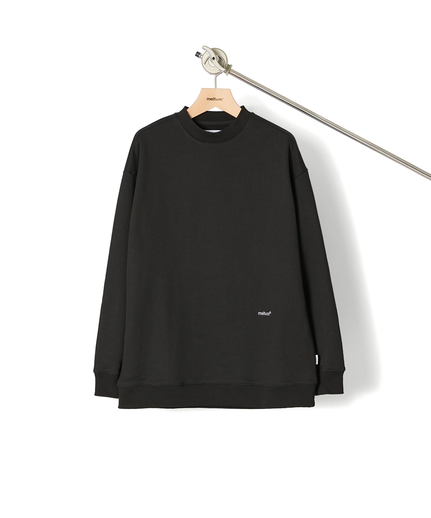 US COTTON HEAVEY SWEAT CREW【BLACK】