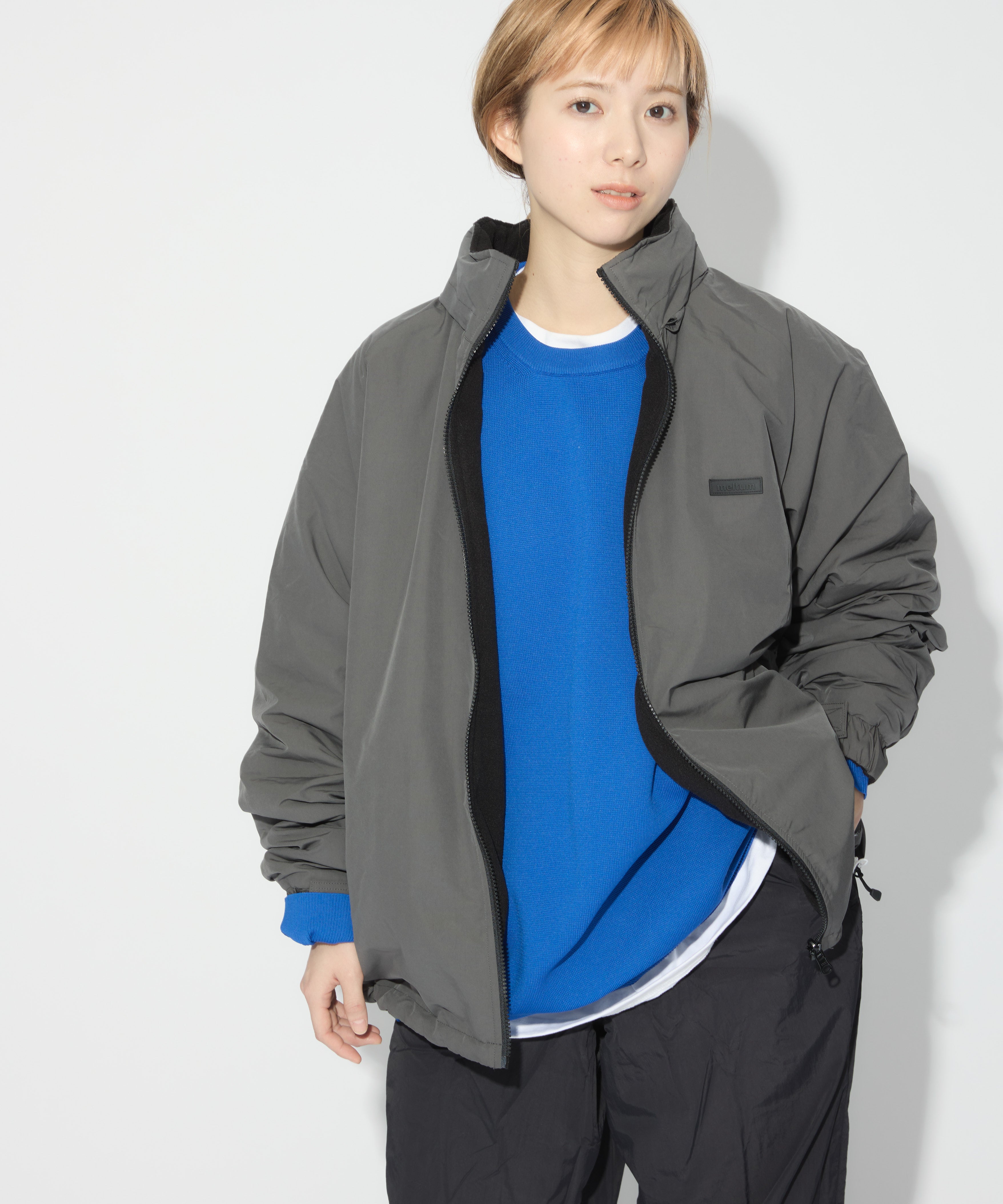 REVERSIBLE CITY BLOUSON【CHARCOAL】