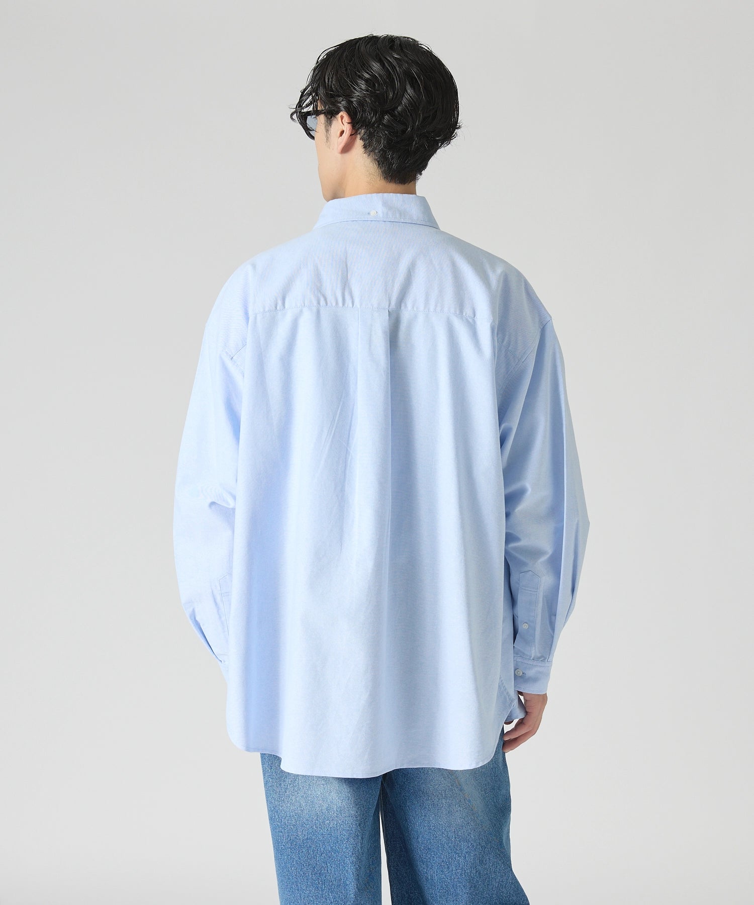 OVERSIZED B.D SHIRT【SAX】