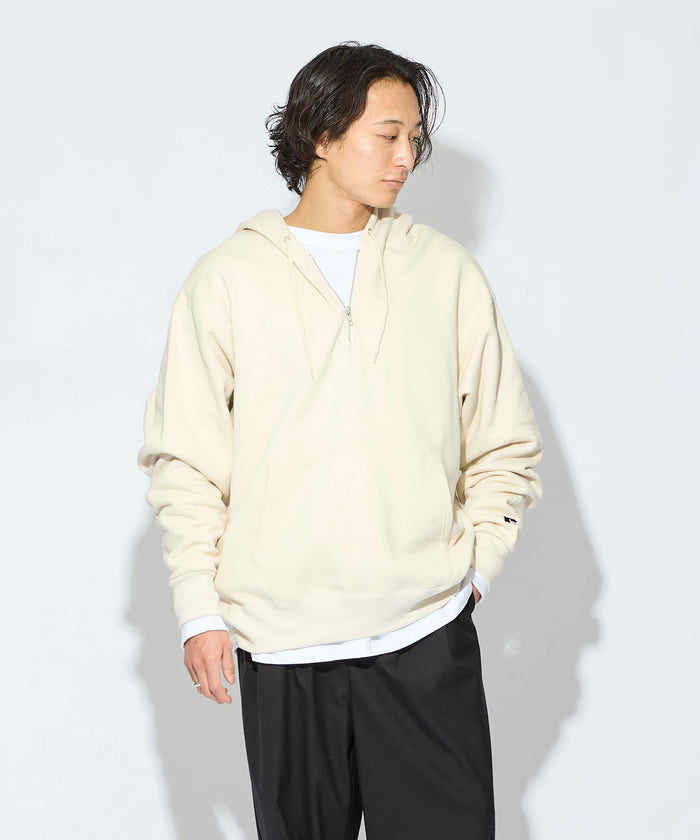 ×RUSSELL ATHLETIC "HIGH COTTON" HALFZIP SWEATHOODIE