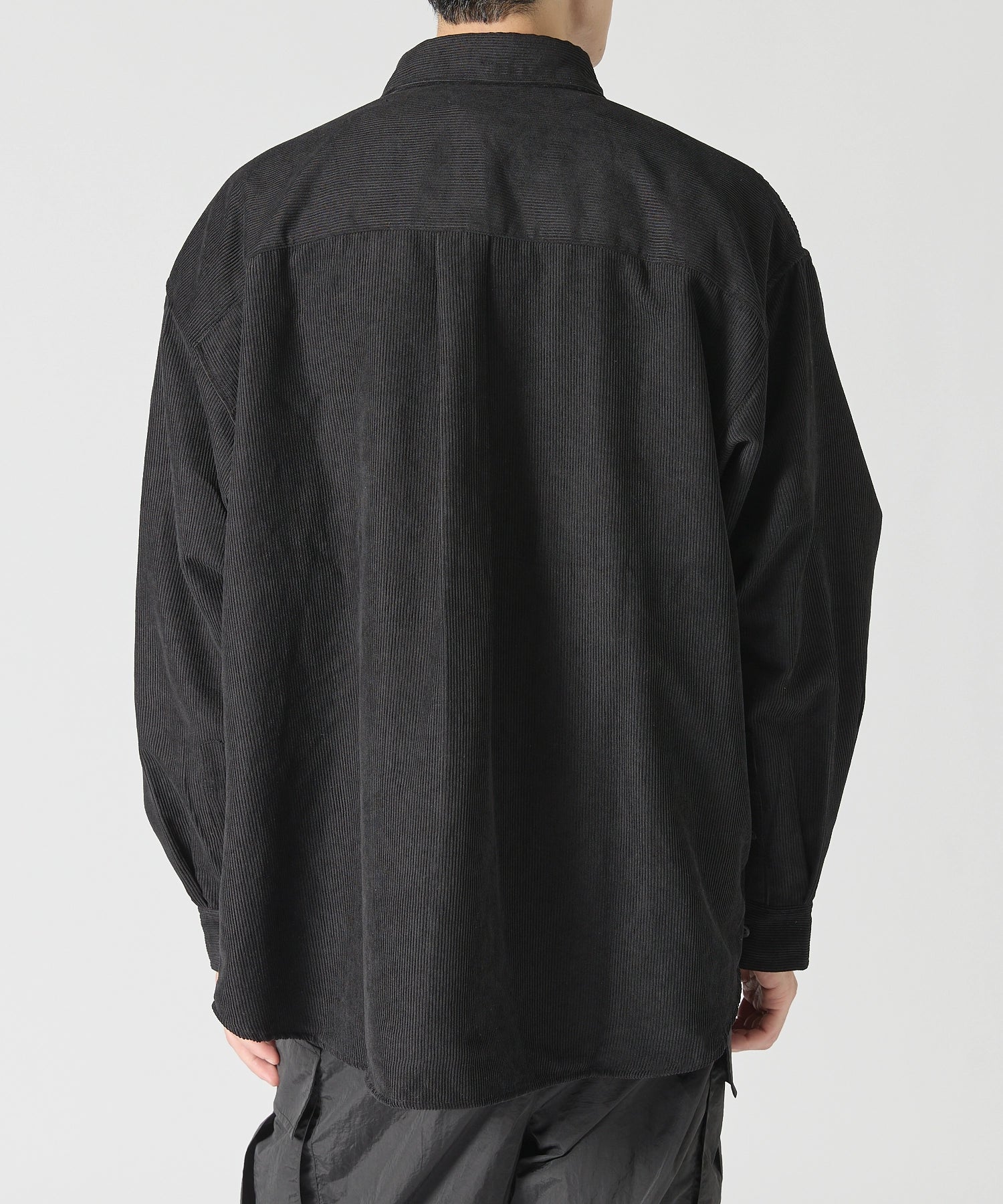 OVERSIZED CORDUROY SHIRT【BLACK】