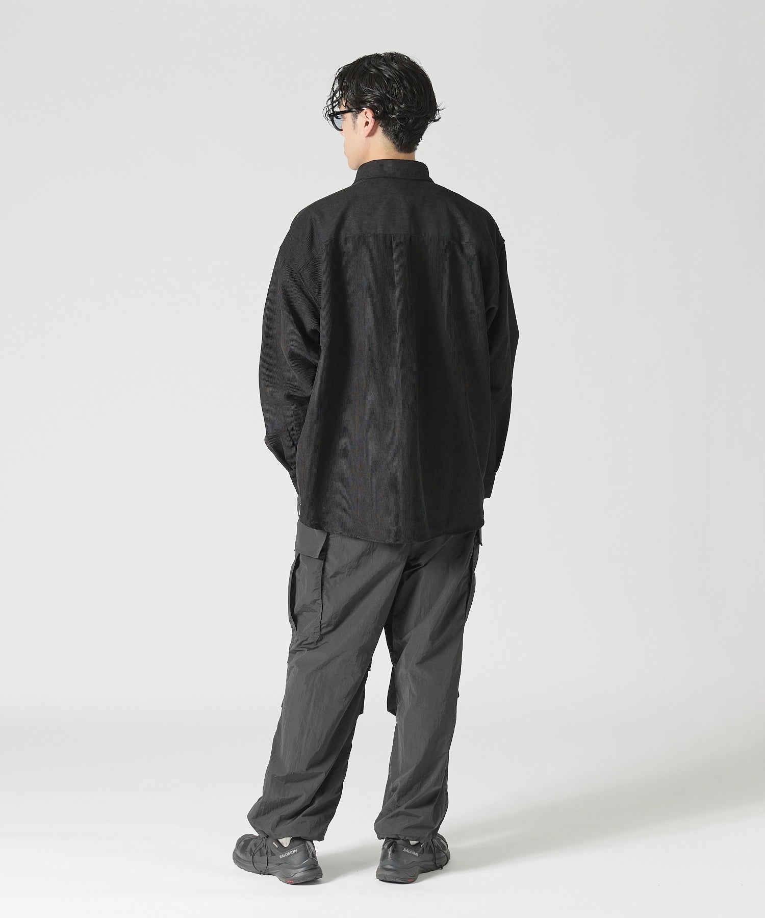 OVERSIZED CORDUROY SHIRT【BLACK】