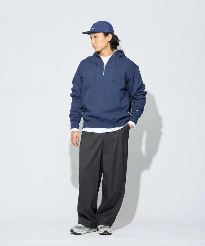 ×RUSSELL ATHLETIC "HIGH COTTON" HALFZIP SWEATHOODIE