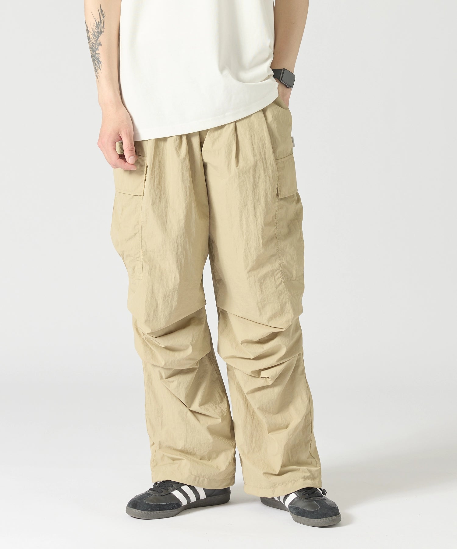 ALL-ROUND CARGO STRING PANTS【BEIGE】