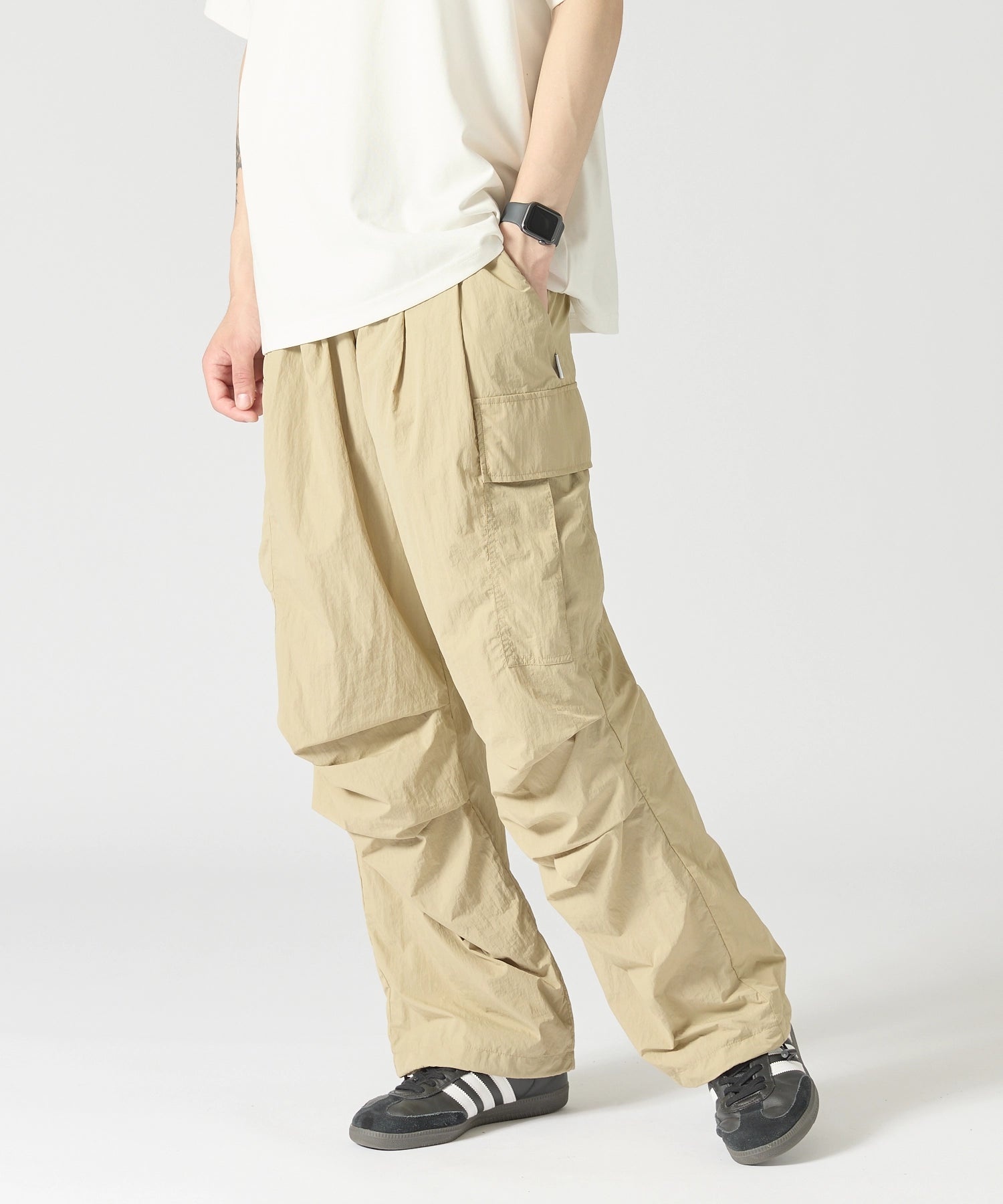 ALL-ROUND CARGO STRING PANTS【BEIGE】