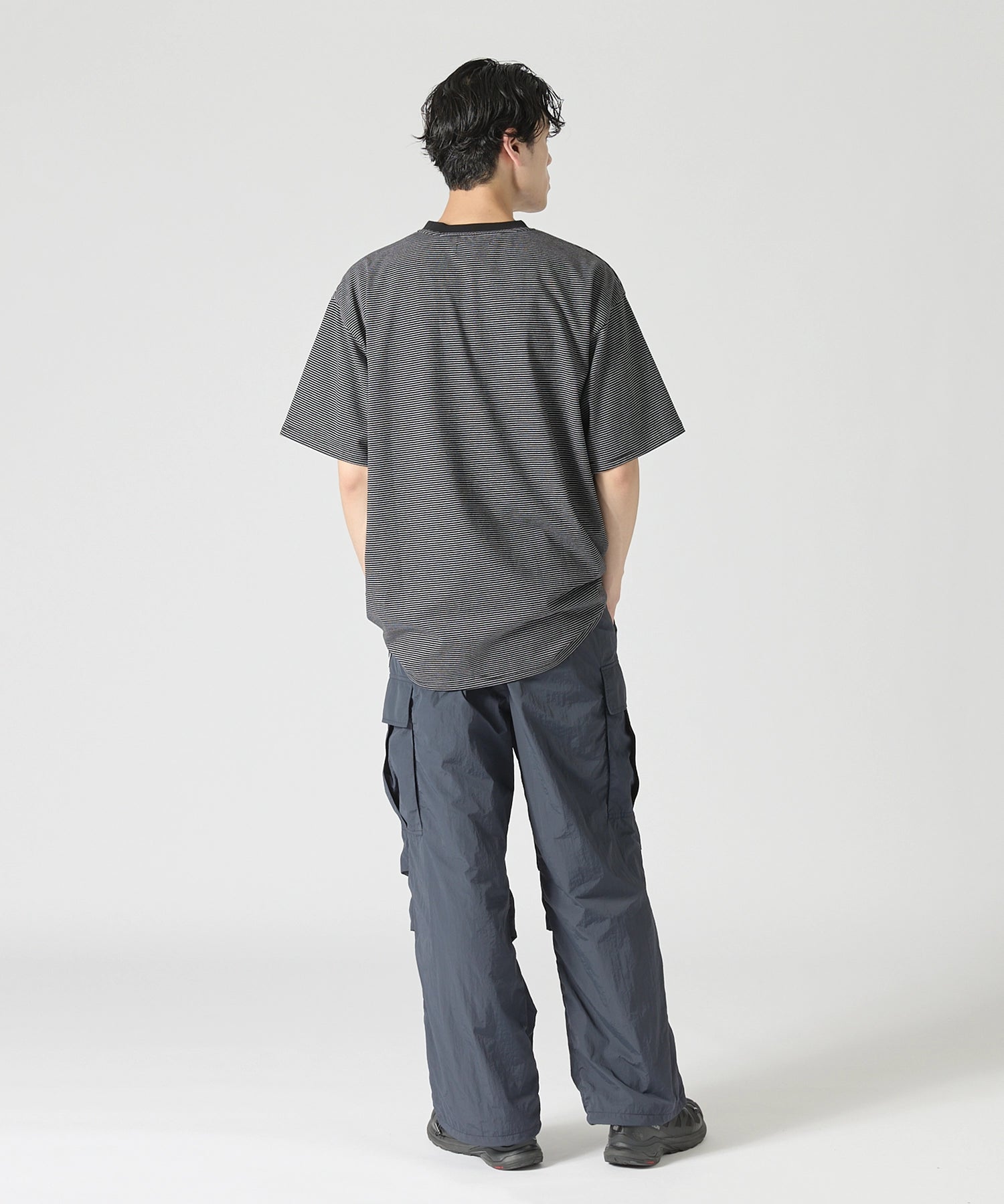 BORDER S/S T-SHIRT【BLACK】