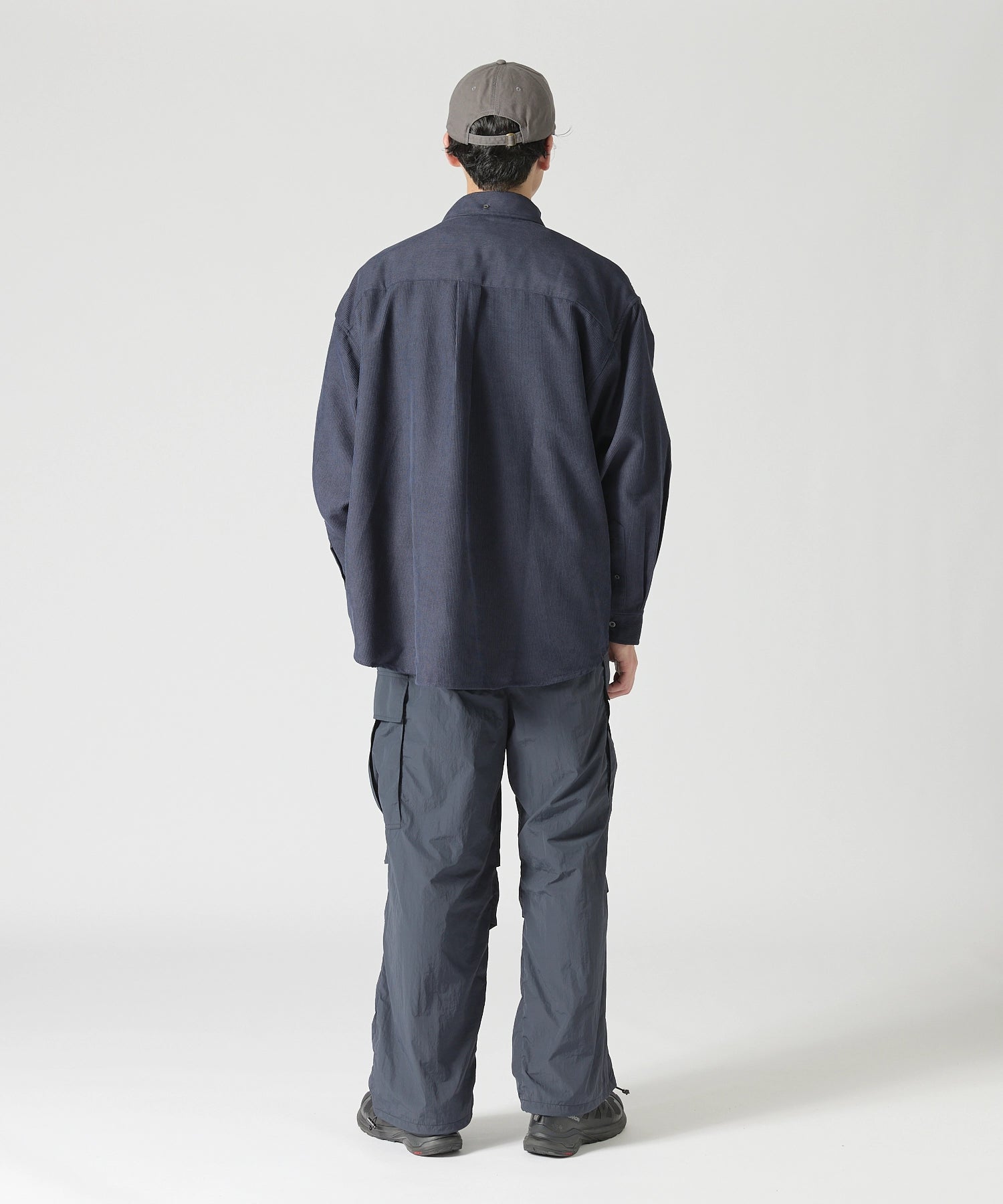 OVERSIZED CORDUROY SHIRT【NAVY】