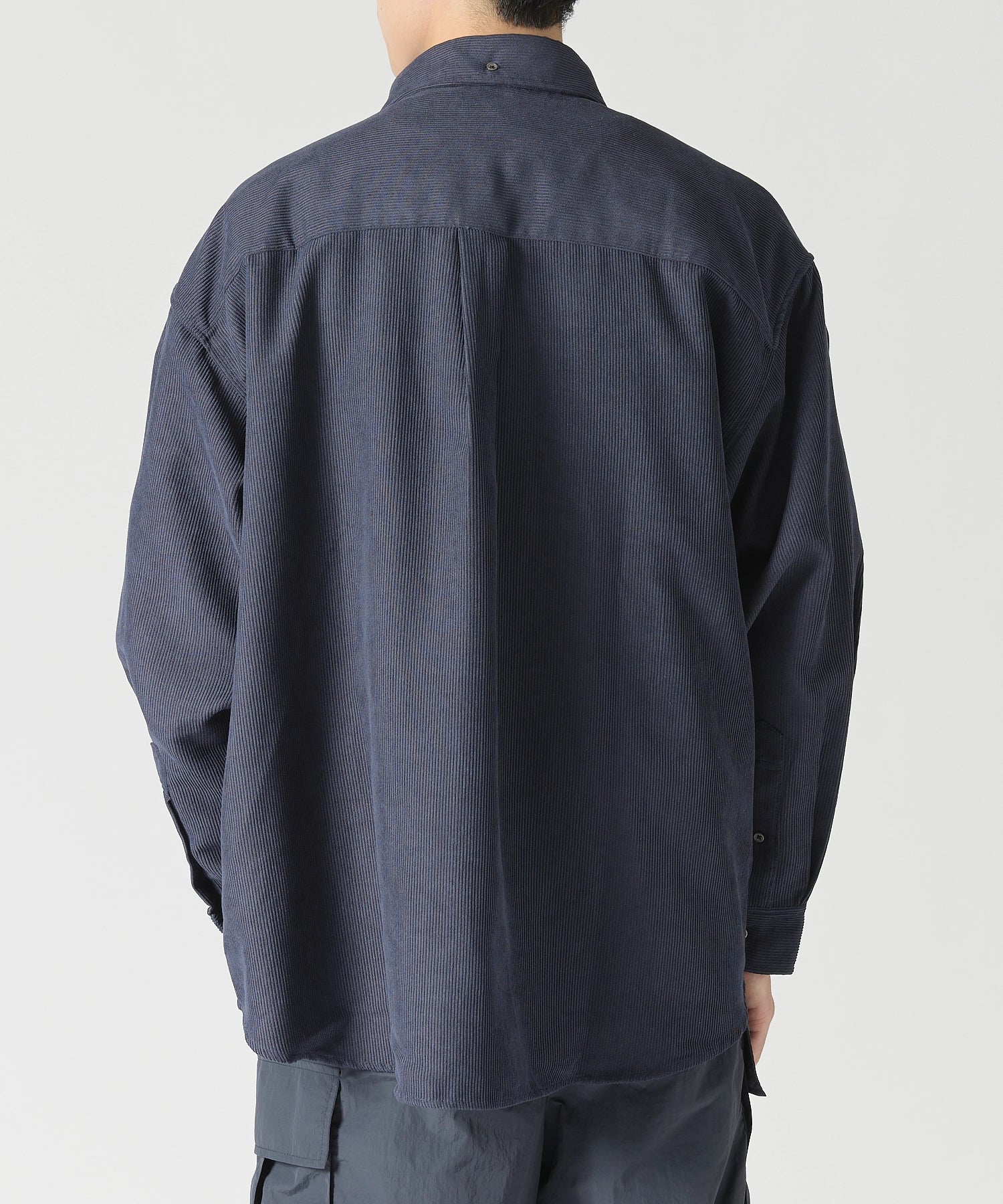 OVERSIZED CORDUROY SHIRT【NAVY】