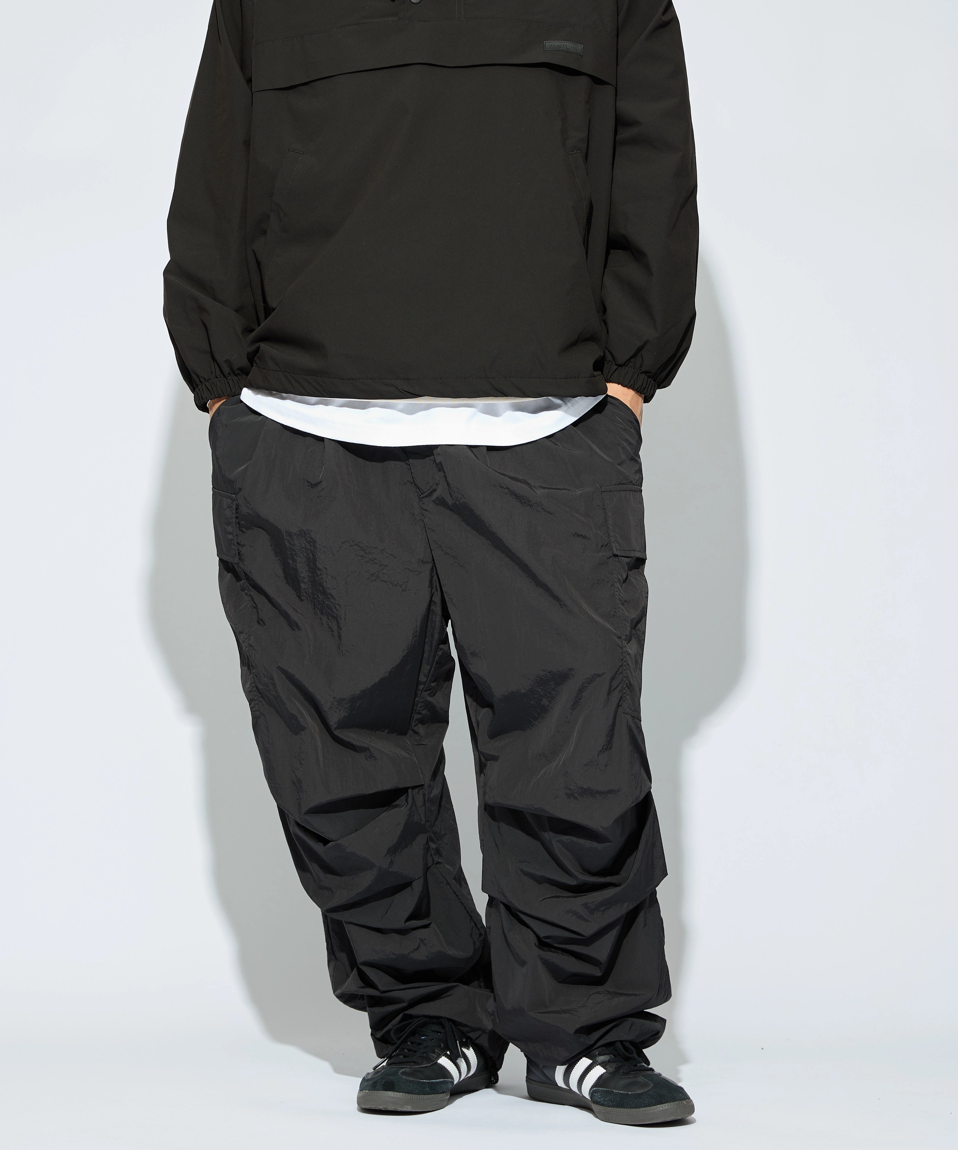 ALL-ROUND CARGO STRING PANTS【BLACK】