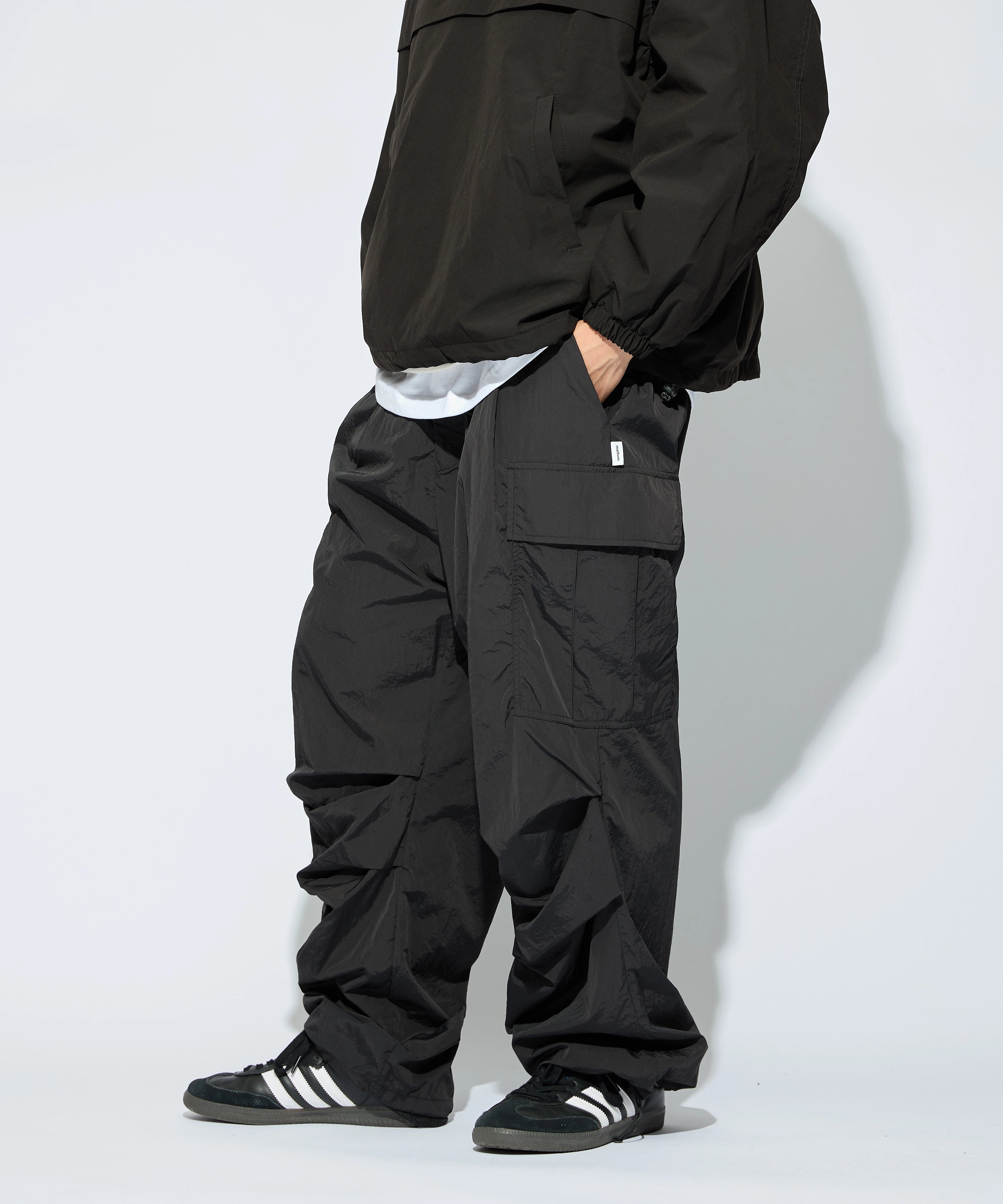 ALL-ROUND CARGO STRING PANTS【BLACK】