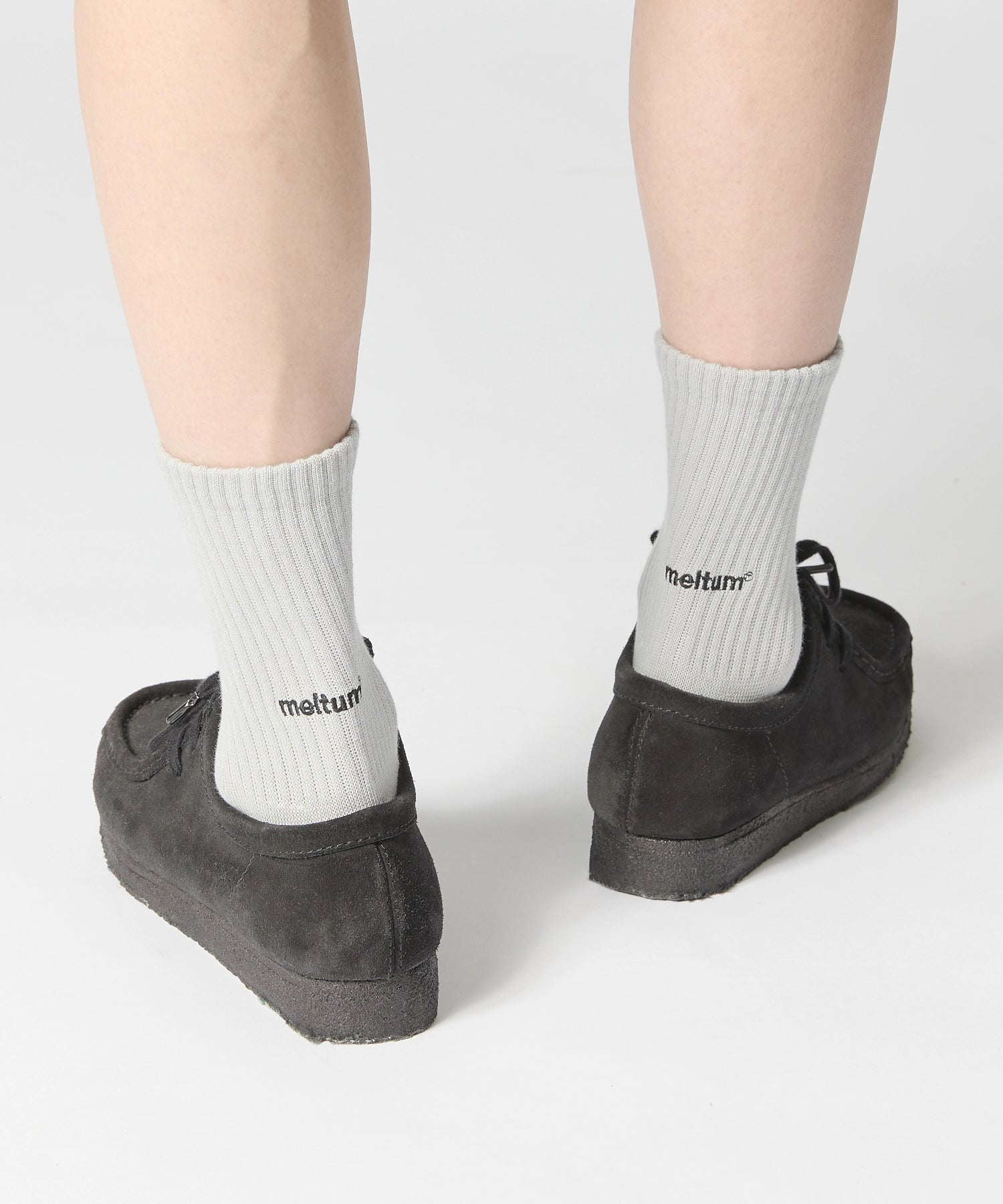 EMBROIDERY LOGO SOCKS【GREY】