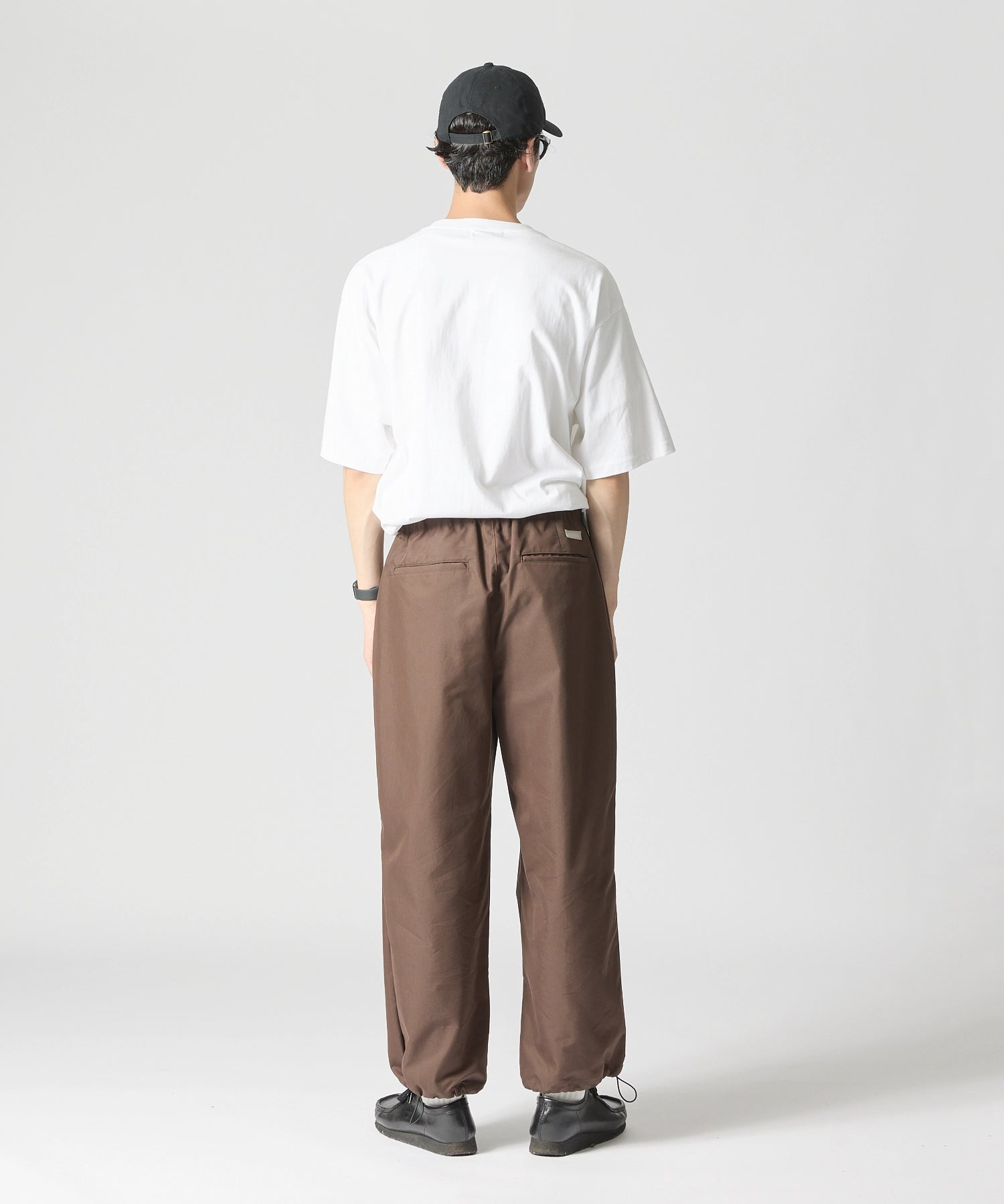 NYLON TWILL STRING PANTS【BROWN】