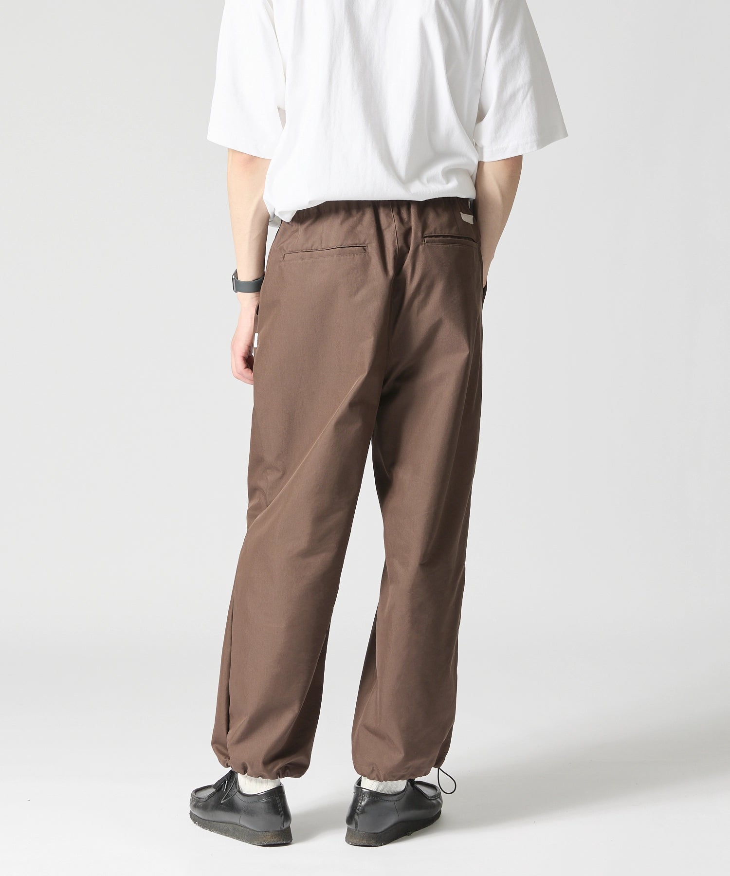 NYLON TWILL STRING PANTS【BROWN】