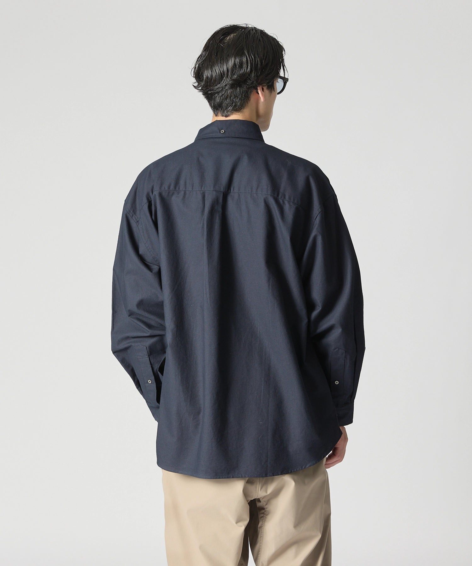 OVERSIZED B.D SHIRT【NAVY】